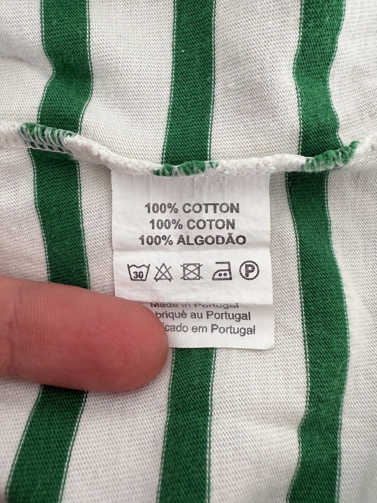 Other Breton Shirt Co. Sailor White Green Stripe Long Sleeve Size US XXL / EU 58 / 5 - 8 Thumbnail