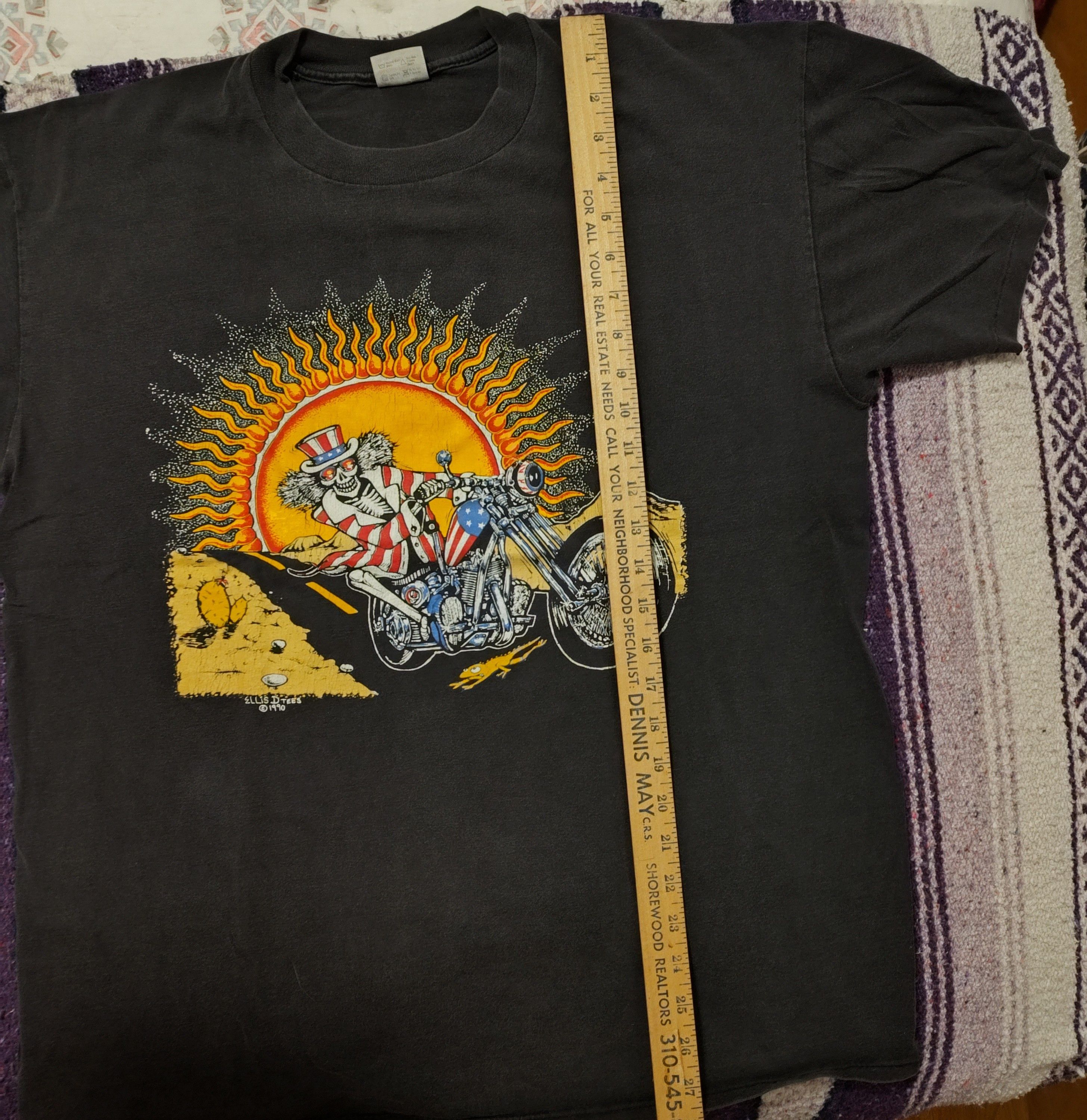 Vintage Rare Vintage 90's Grateful Dead Biker Uncle Sam shirt XL Size US XL / EU 56 / 4 - 4 Thumbnail