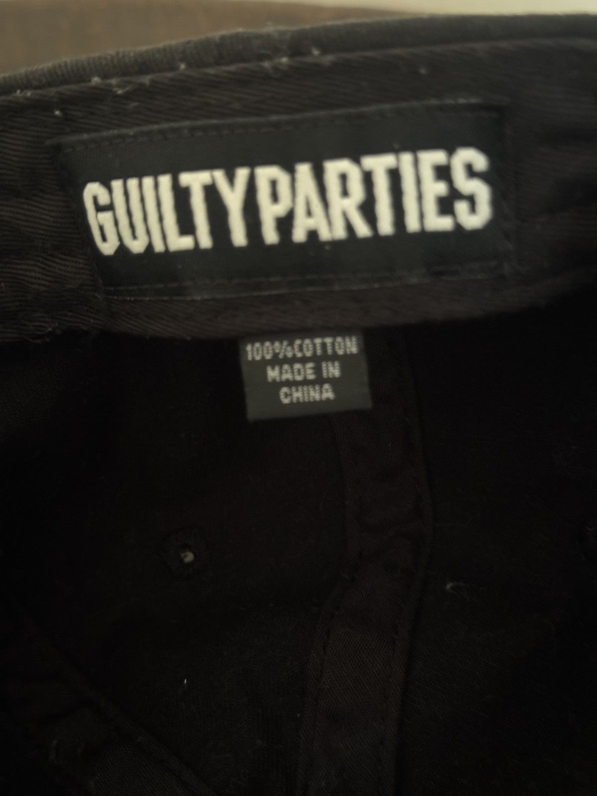 Wacko Maria Guilty Parties Black 6 Panel Cap Size ONE SIZE - 7 Thumbnail