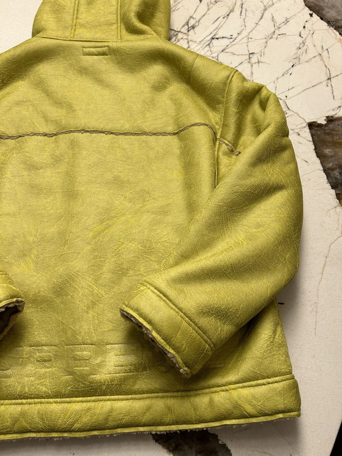 Supreme Faux Leather Shearling Hooded Jacket SS23 Size US XL / EU 56 / 4 - 23 Thumbnail