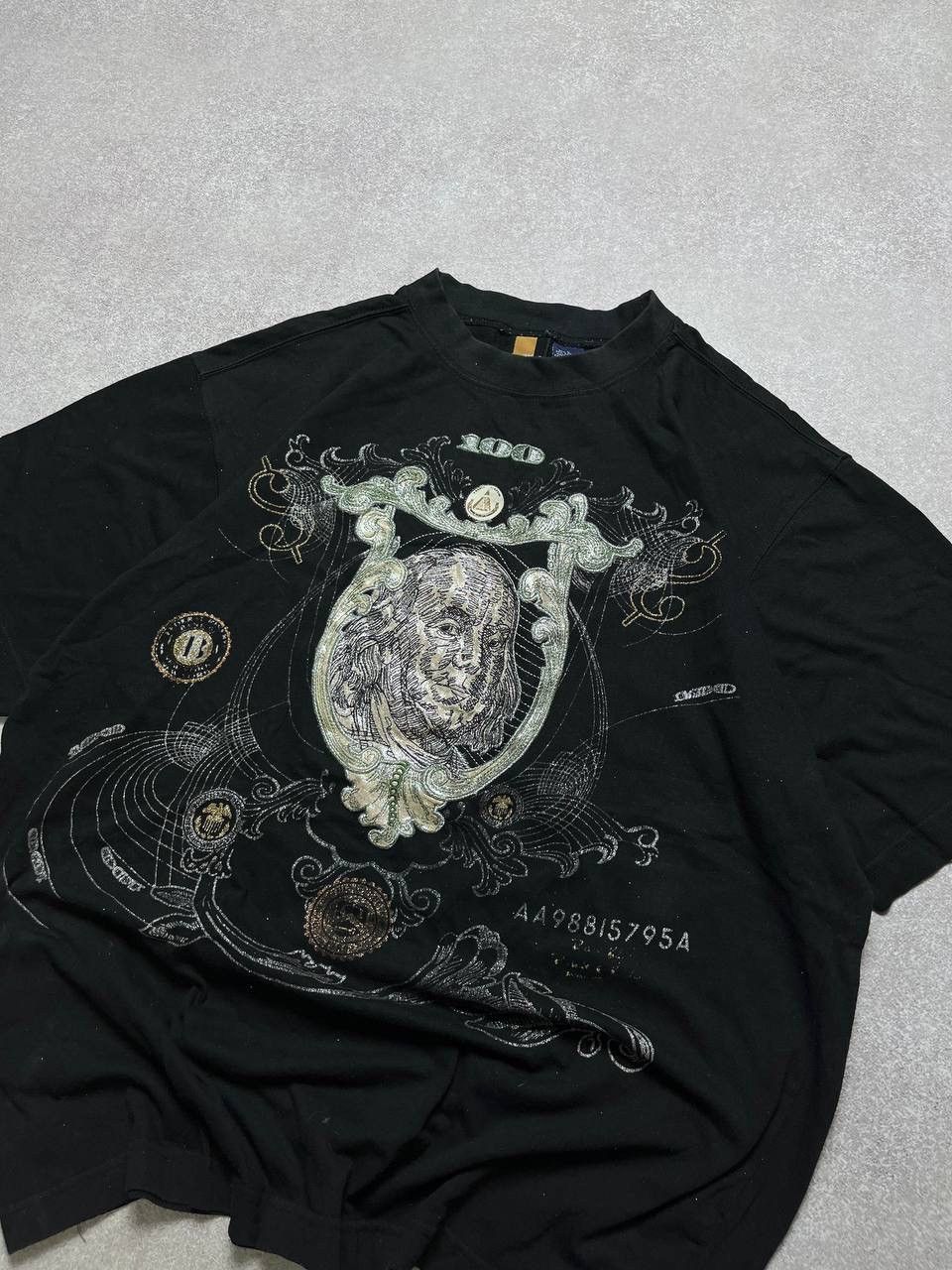 Vintage Vintage Dollar Franklin Emroidery Boxy T-shirt L Size US L / EU 52-54 / 3 - 2 Thumbnail