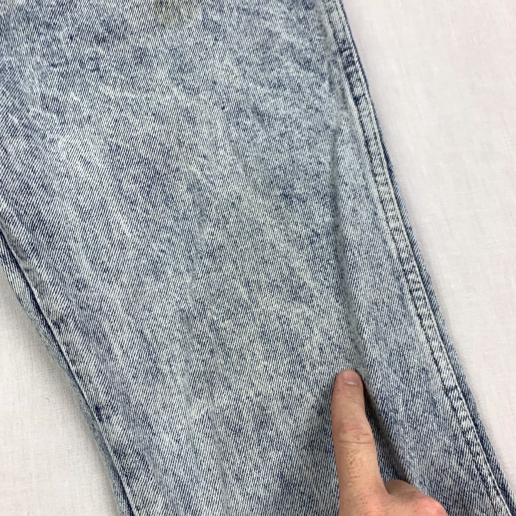 Vintage VINTAGE Rustler Jeans 38x32 Blue Acid Washed Straight 90s USA Mens Size US 38 / EU 54 - 3 Thumbnail