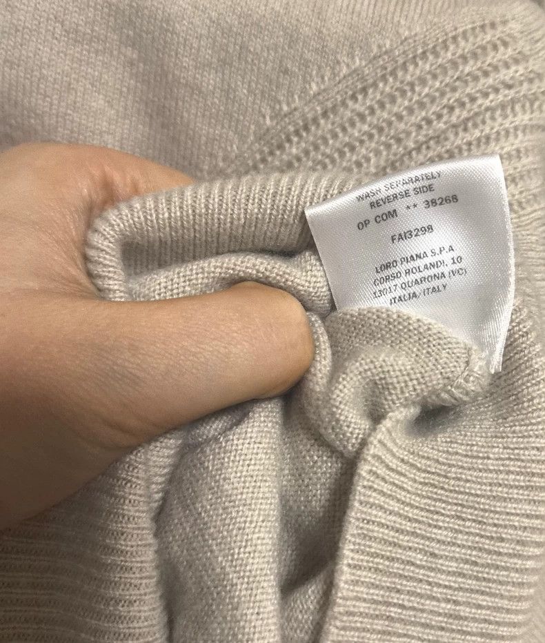 Loro Piana LORO PIANA Baby cashmere knit sweater, zipped cardigan wit Size M / US 6-8 / IT 42-44 - 6 Thumbnail