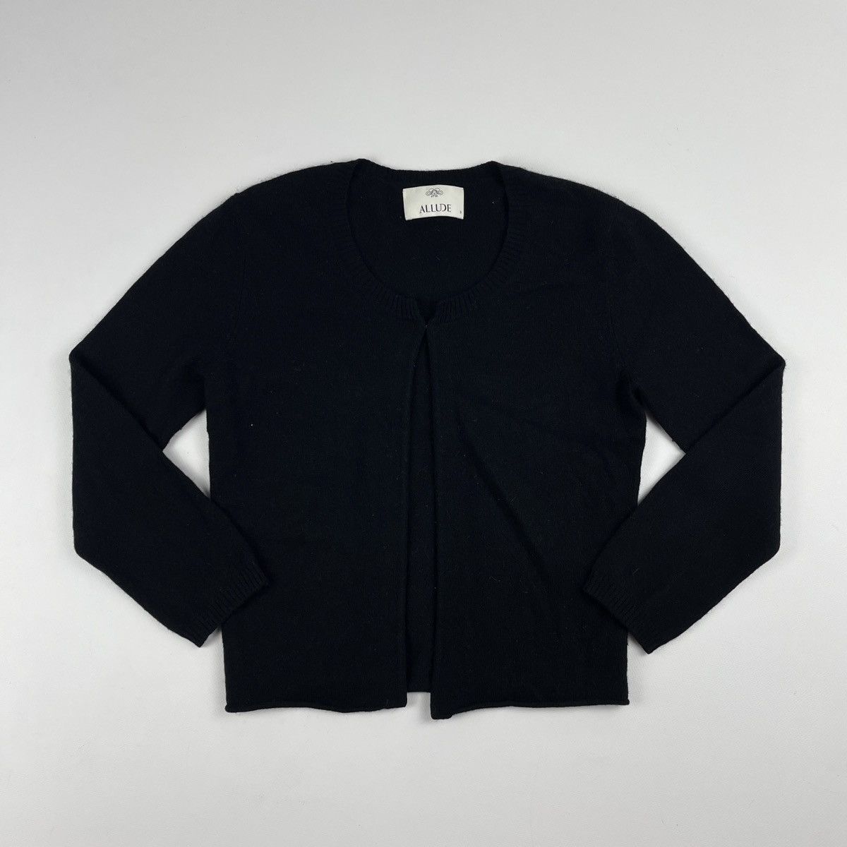 Allude Allude 100% Cashmere Black Cardigan Size S / US 4 / IT 40 - 2 Thumbnail