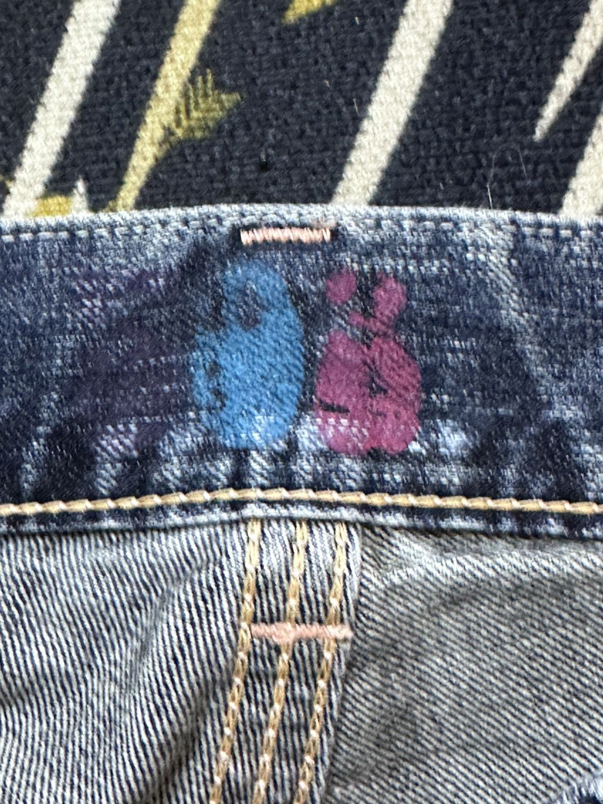 Edwin Vintage Edwin 503 BlueTrip Special Flare Grunge Denim Size US 31 - 10 Thumbnail