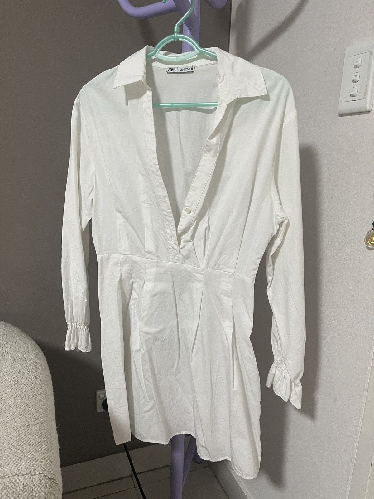 Zara ZARA Shirt Dress Size S / US 4 / IT 40 - 1 Thumbnail