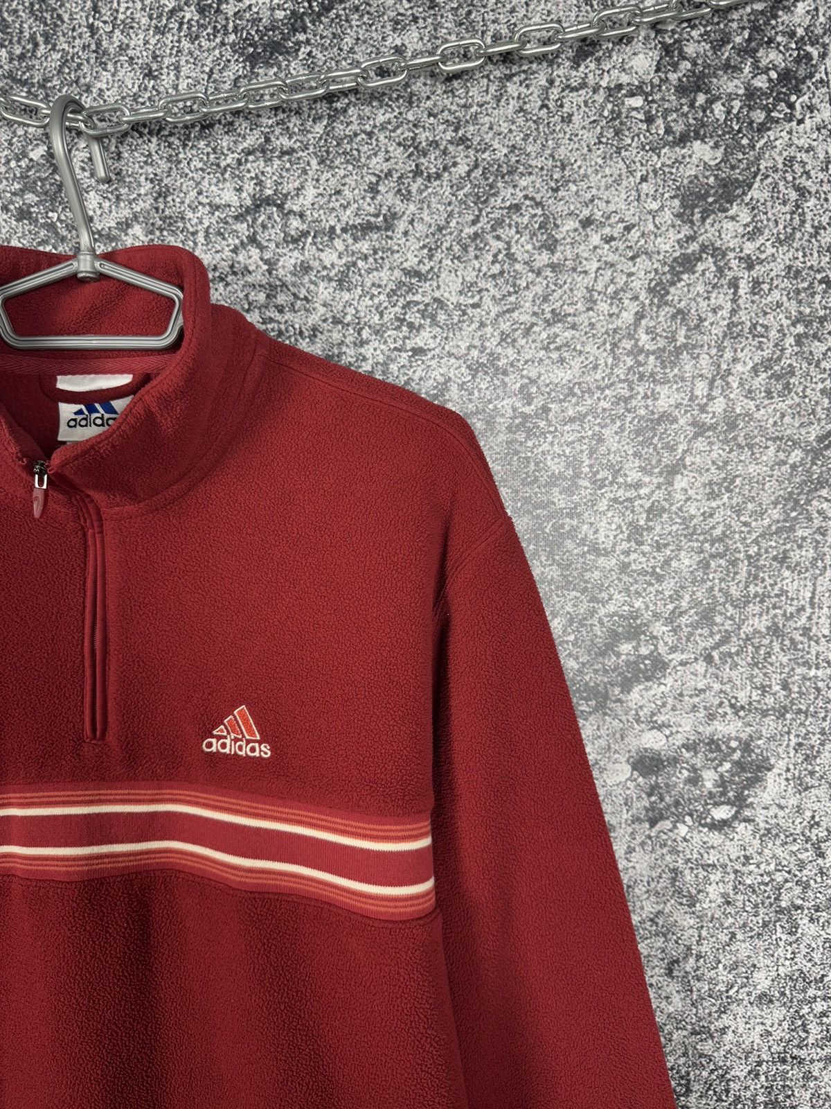 Adidas Men’s Adidas Vintage Fleece Jacket 1/4 Zip Pullover Size S-M Size US M / EU 48-50 / 2 - 2 Thumbnail