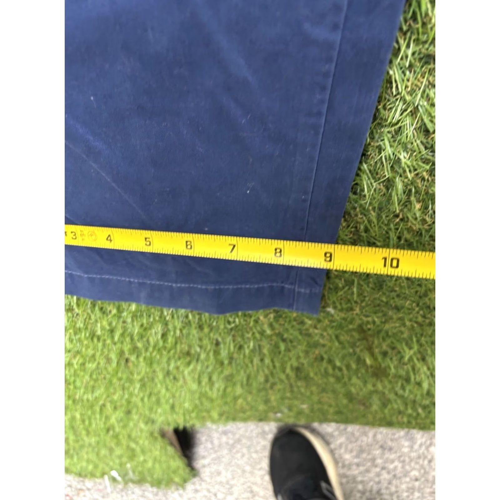 Lacoste Lacoste Slim Fit Blue Cotton Blend Pants Mens 34 Dress Pants Mid Rise 34x34 Zipper Button Logo Slimming Pockets Flat Front Straight Tailored Black? Size US 34 / EU 50 - 5 Thumbnail
