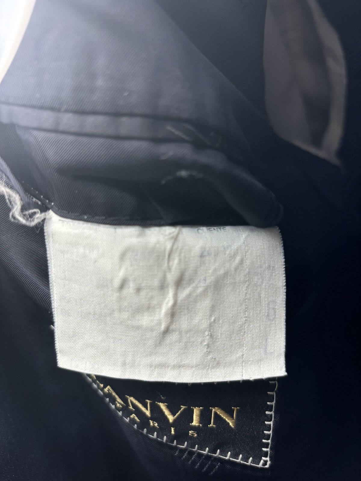 Lanvin × Vintage Blue Lanvin Suit Jacket 42L Size 42L - 6 Thumbnail