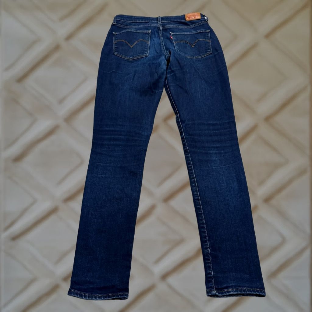 Levi's Levi's 721 High Rise Skinny Denim Jeans Womens Dark Wash Black 30x31 Stretch Regular 5-Pocket City Streetwear Mens Size 29" - 1 Thumbnail