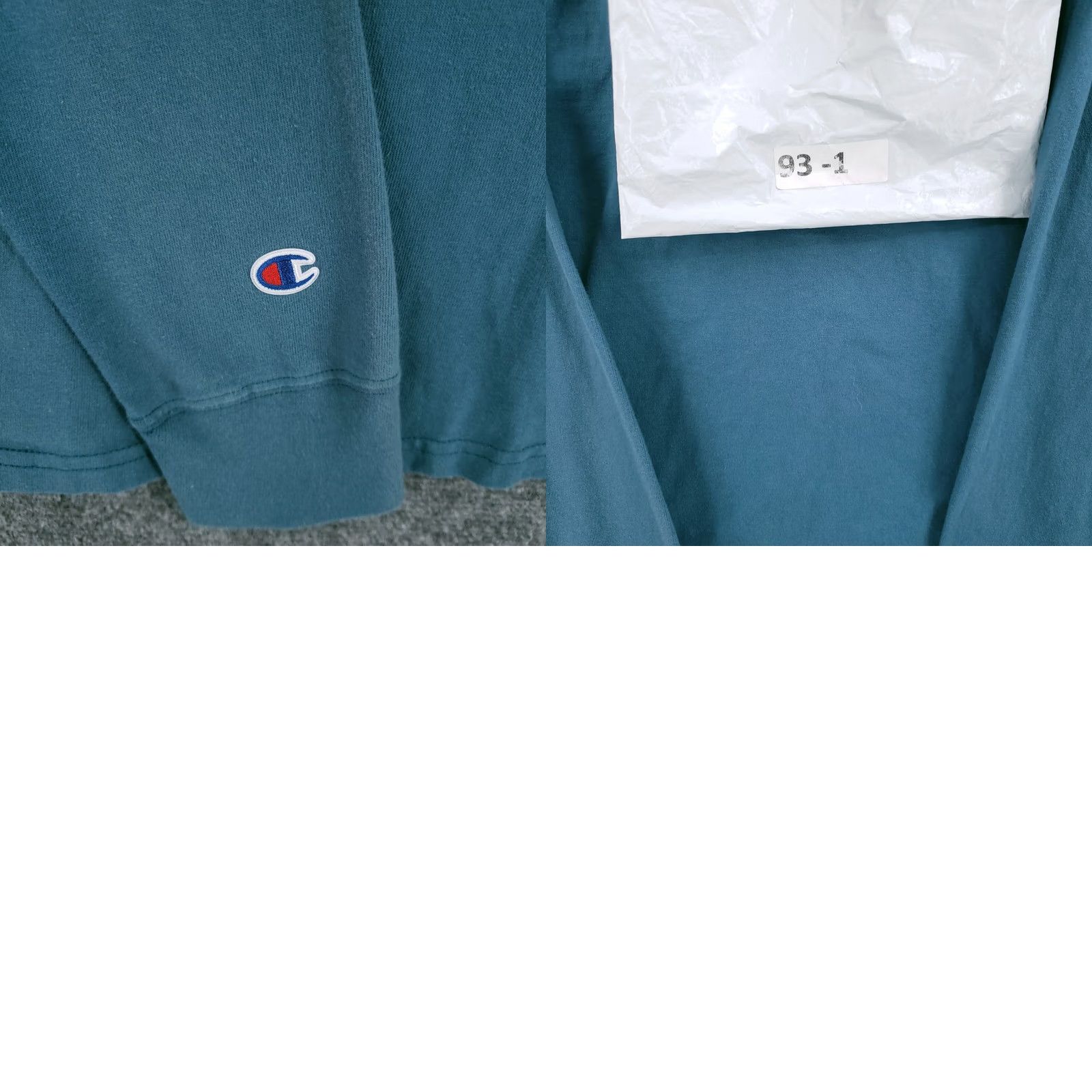 Champion Champion Hoodie Men S Small Teal Green Midweight Jersey Sweatshirt Knit Pullover Size US S / EU 44-46 / 1 - 9 Thumbnail
