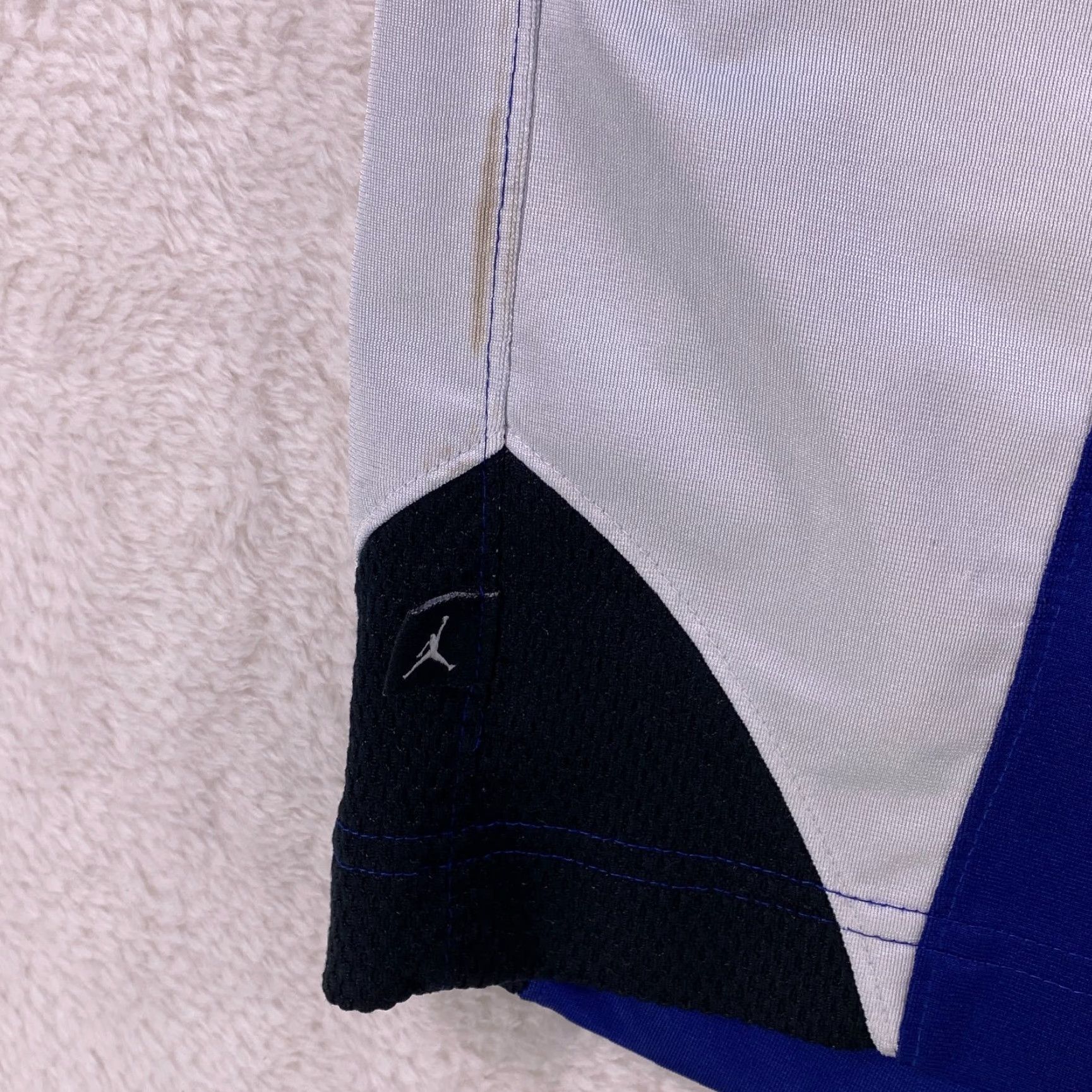 Nike VINTAGE Nike Air Jordan Shorts Jumpman Athletic Blue White Black VTG Mens XXL Short Size US 39 - 3 Thumbnail