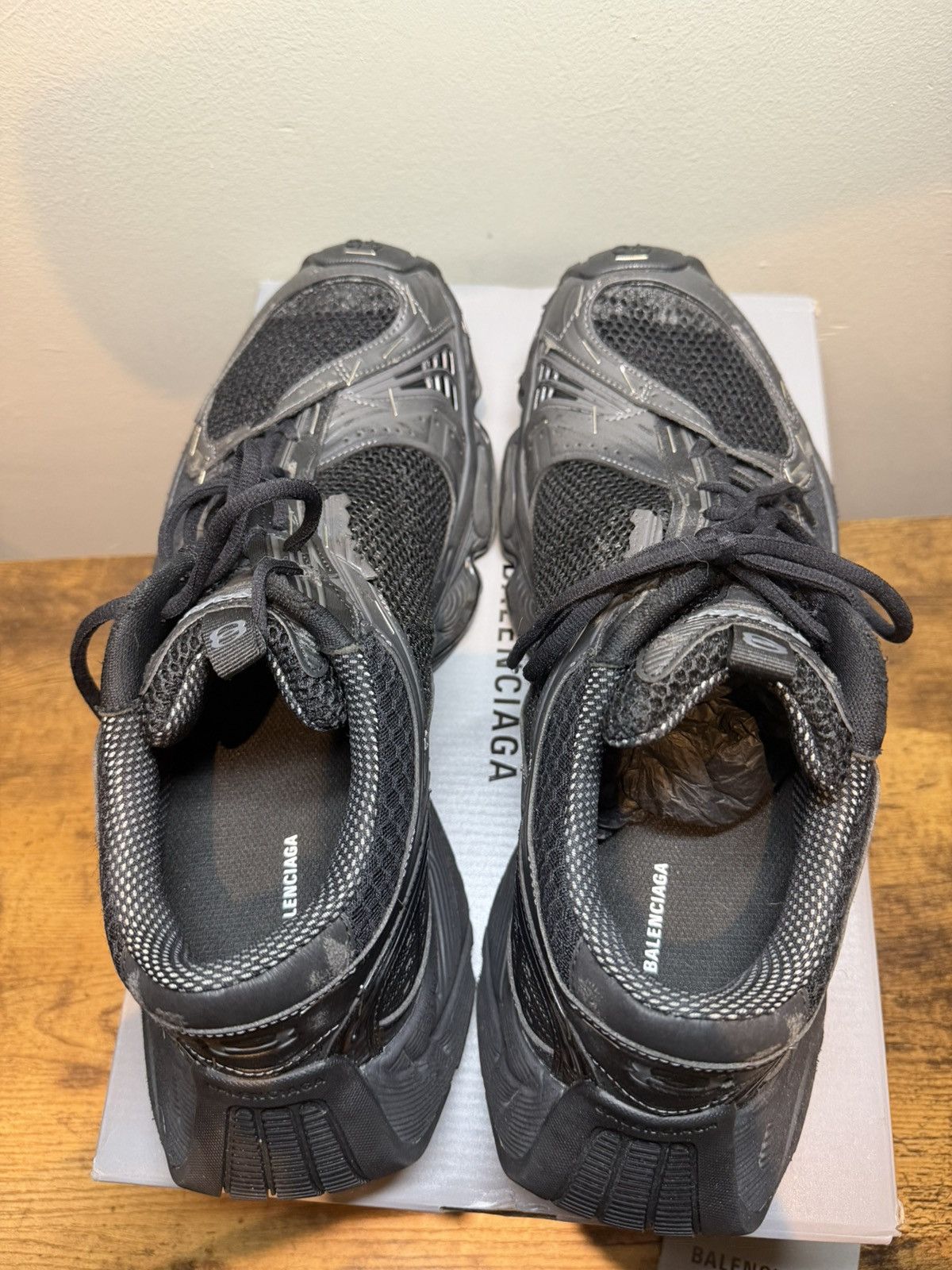Balenciaga Balenciaga Stapler Black sneakers Size US 12 / EU 45 - 5 Thumbnail