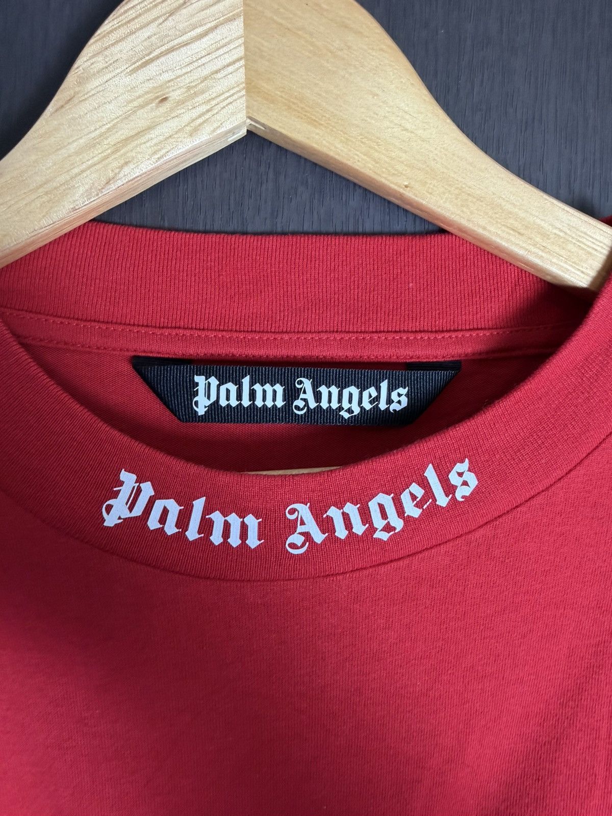 Palm Angels Palm Angels Red Logo Longsleeve T-shirt *NEW* Size US XL / EU 56 / 4 - 4 Thumbnail