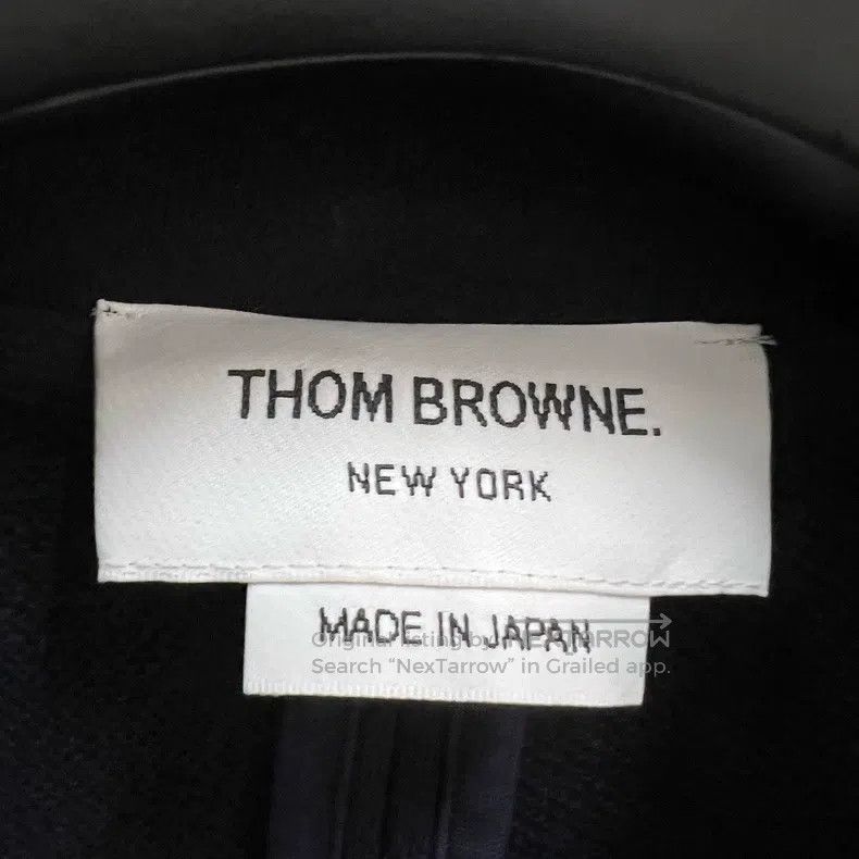 Thom Browne Thom Browne Dark Blue Four-stripe Jacket Size US XS / EU 42 / 0 - 2 Thumbnail