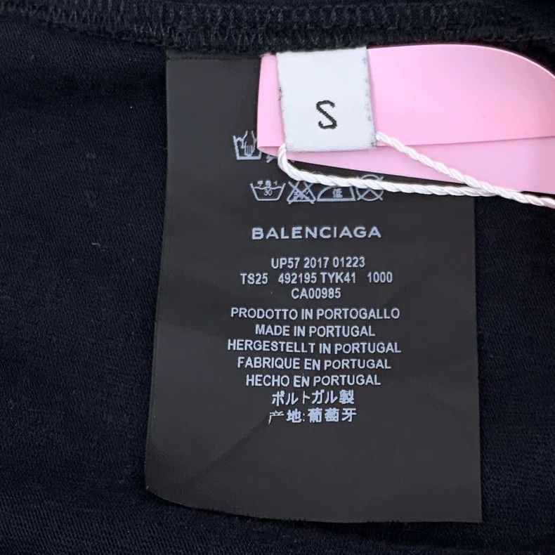 Balenciaga Balenciaga Black logo monogrammed cotton hooded drawstring Size US S / EU 44-46 / 1 - 7 Thumbnail