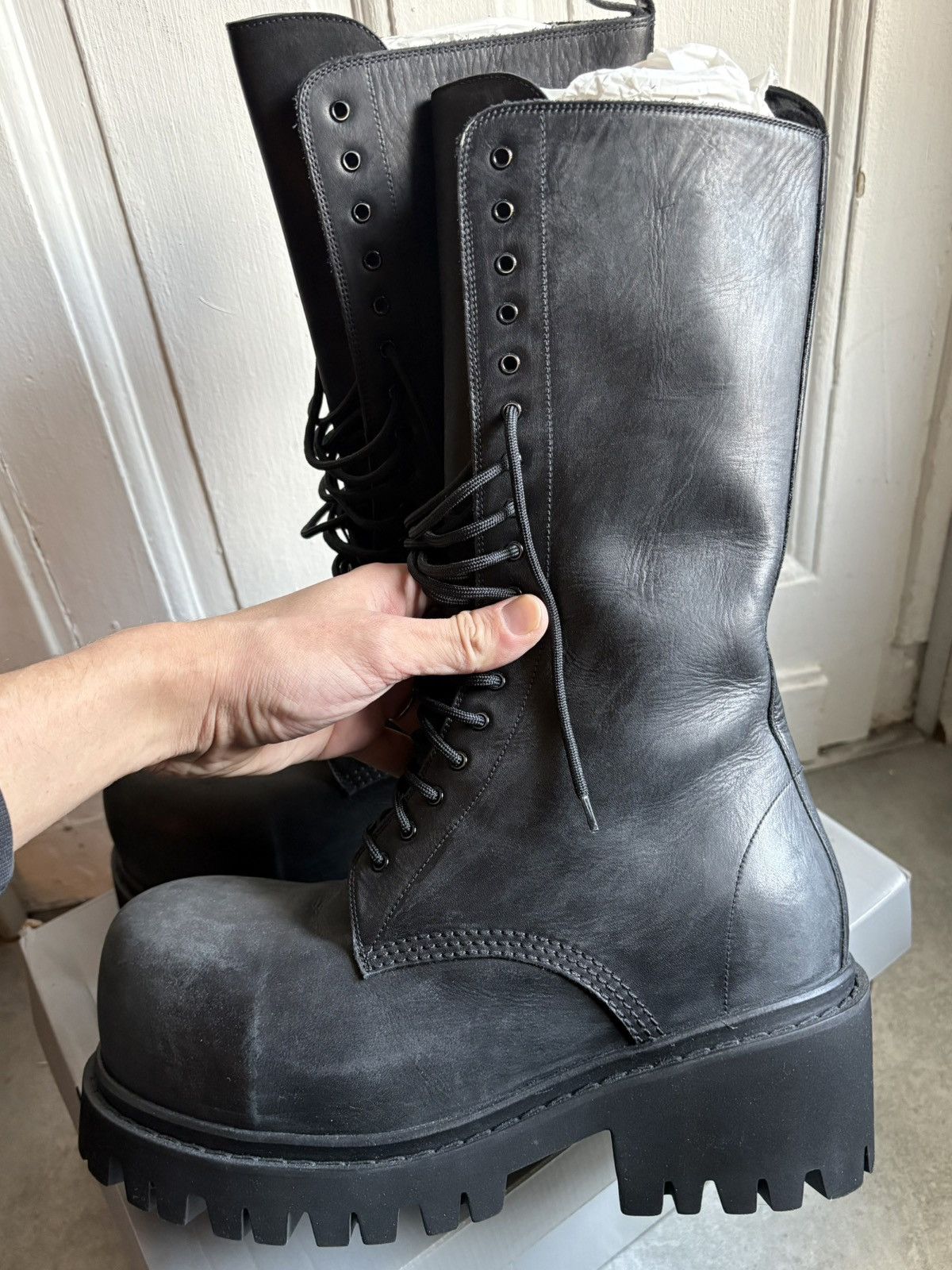 Balenciaga Balenciaga Runway Stomper High Boots Size US 11 / EU 44 - 1 Thumbnail