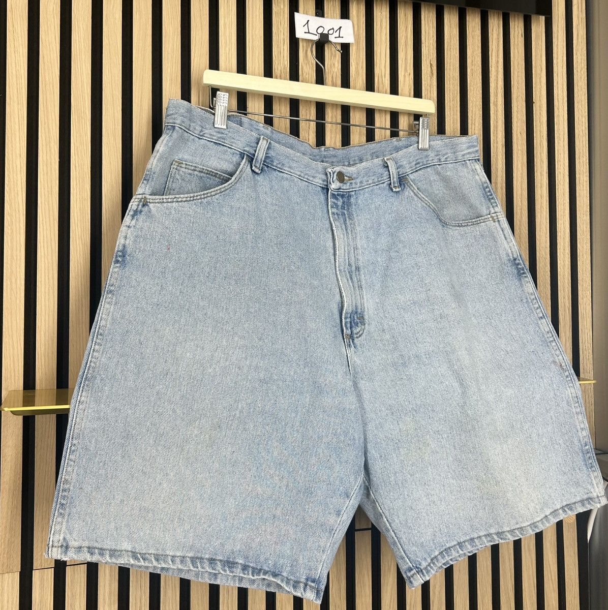 Wrangler Wrangler Men's Blue W30 Y2K Style Jeans Shorts Denim Vintage Size US 30 / EU 46 - 2 Thumbnail
