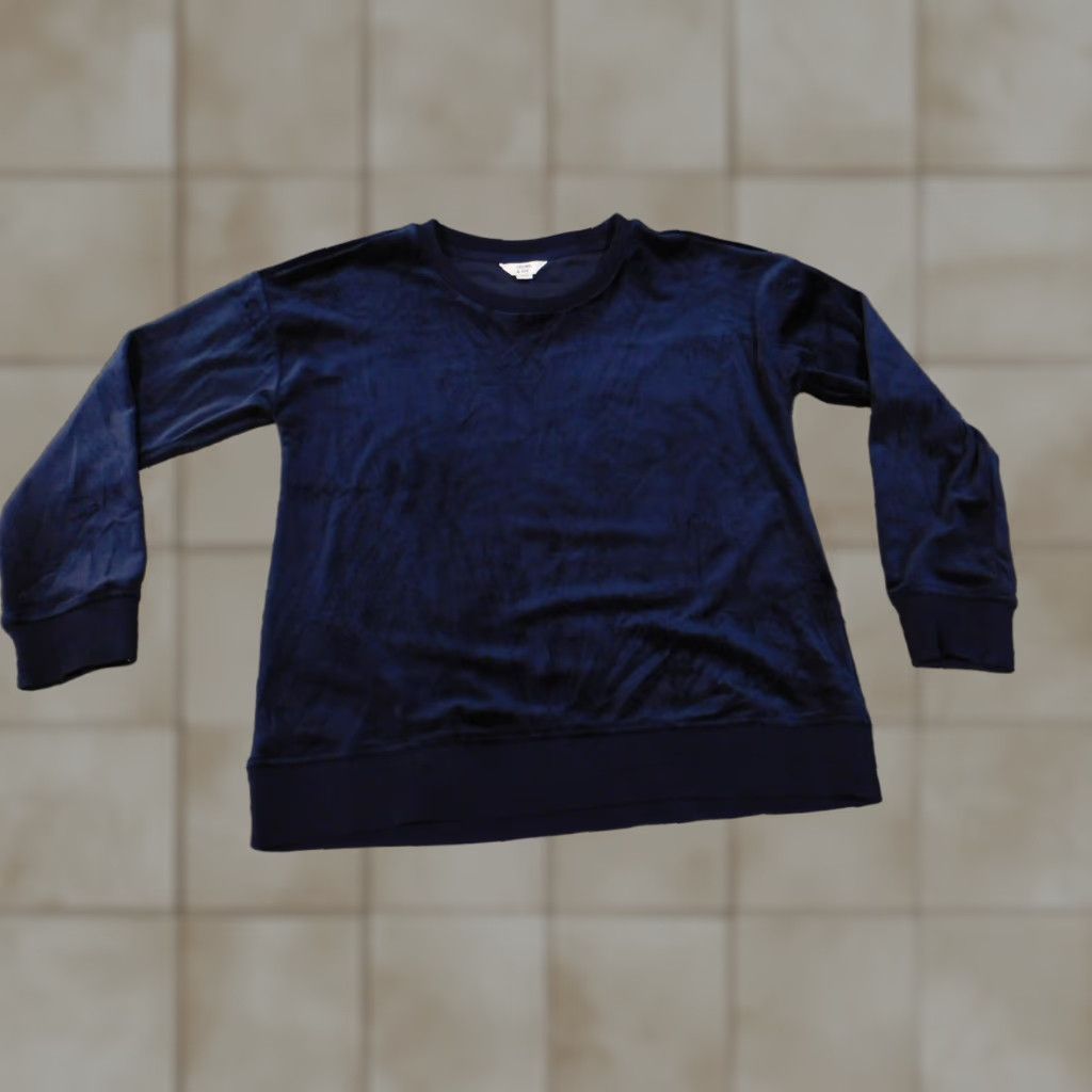 Vintage Crown & Ivy Sweater Pullover Crew Neck Womens S Blue Knit Size S / US 4 / IT 40 - 1 Thumbnail