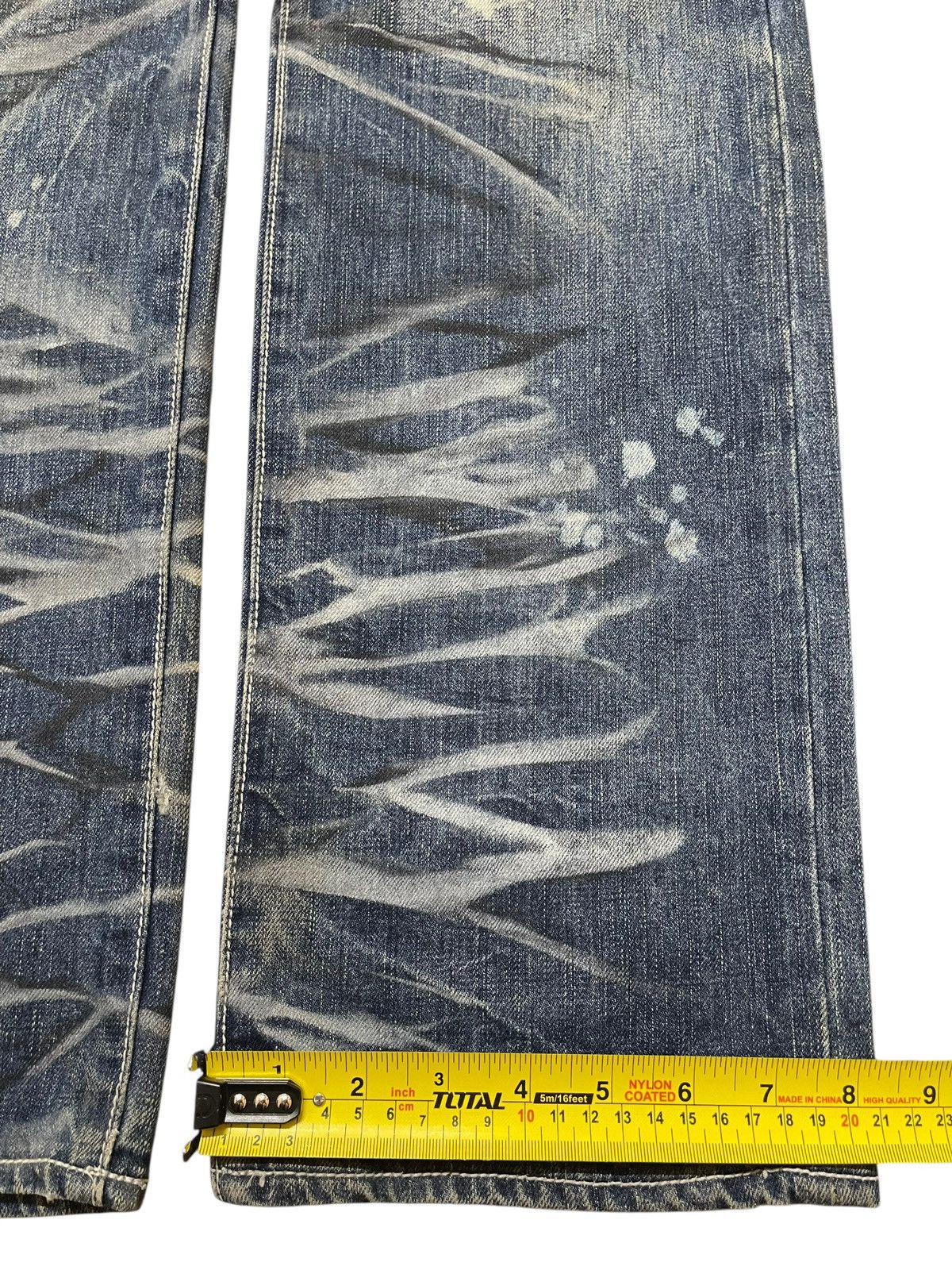 If Six Was Nine Vintage Japanese Brand Claw Mark Wash Style Jeans Size US 32 / EU 48 - 16 Thumbnail