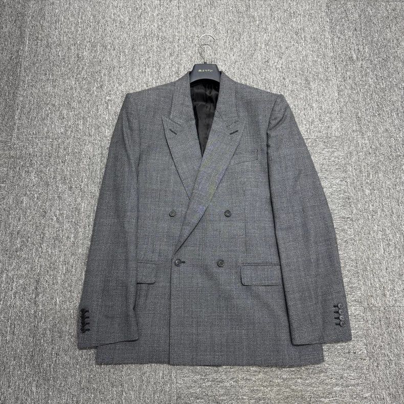 Balenciaga Balenciaga Plaid Double-Breasted Suit Jacket Size US XS / EU 42 / 0 - 1 Thumbnail