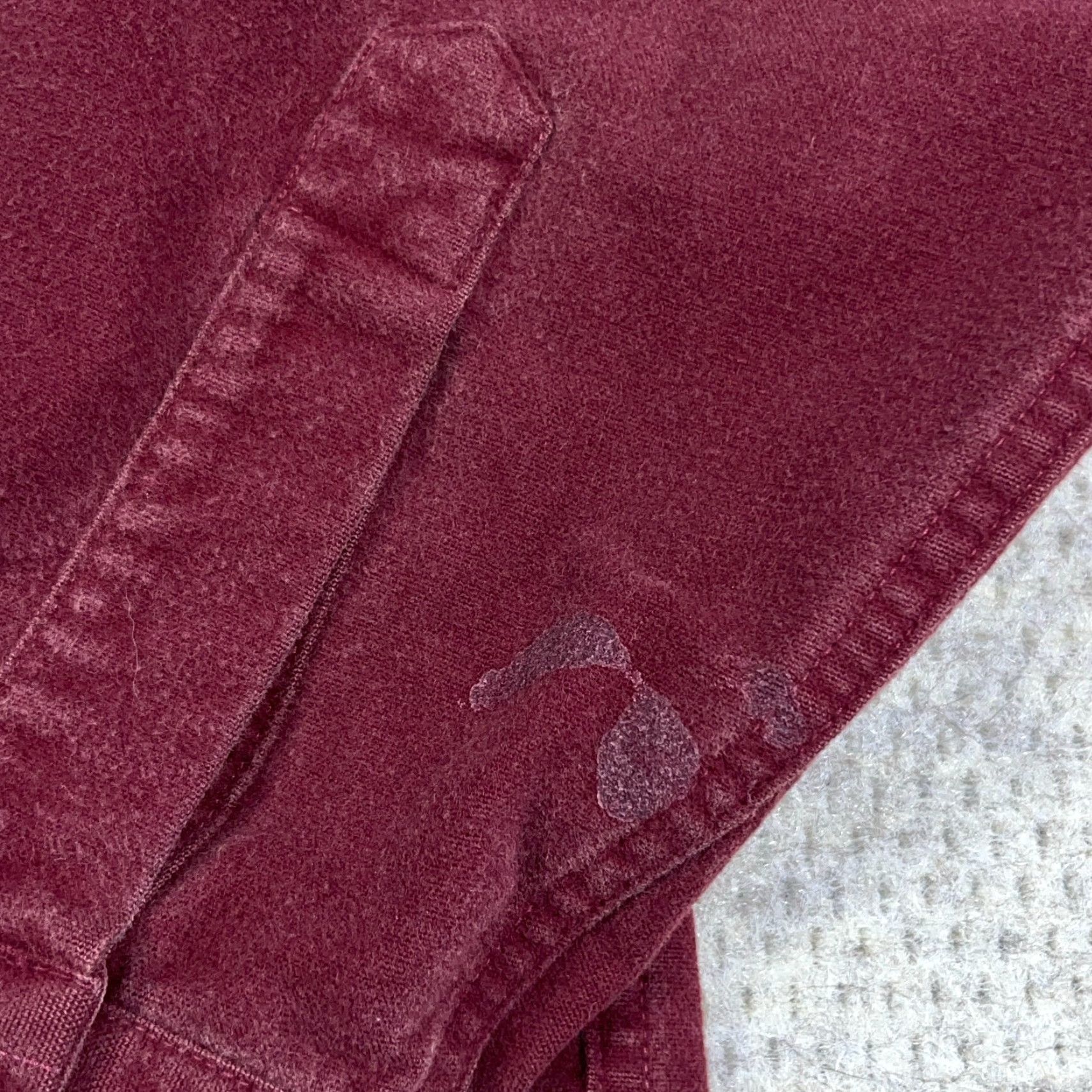 Vintage VINTAGE LL Bean Shirt Men Large Tall Maroon Button Up Chamois Thick Heavy Cloth Size US L / EU 52-54 / 3 - 5 Thumbnail