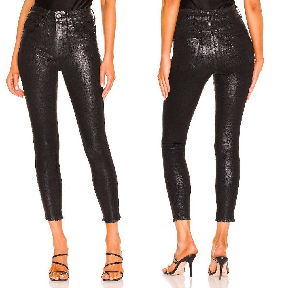 Free People Free People Raw High-Rise Coated Jeans Size 25 Size 25" / US 0 / IT 36 - 1 Thumbnail