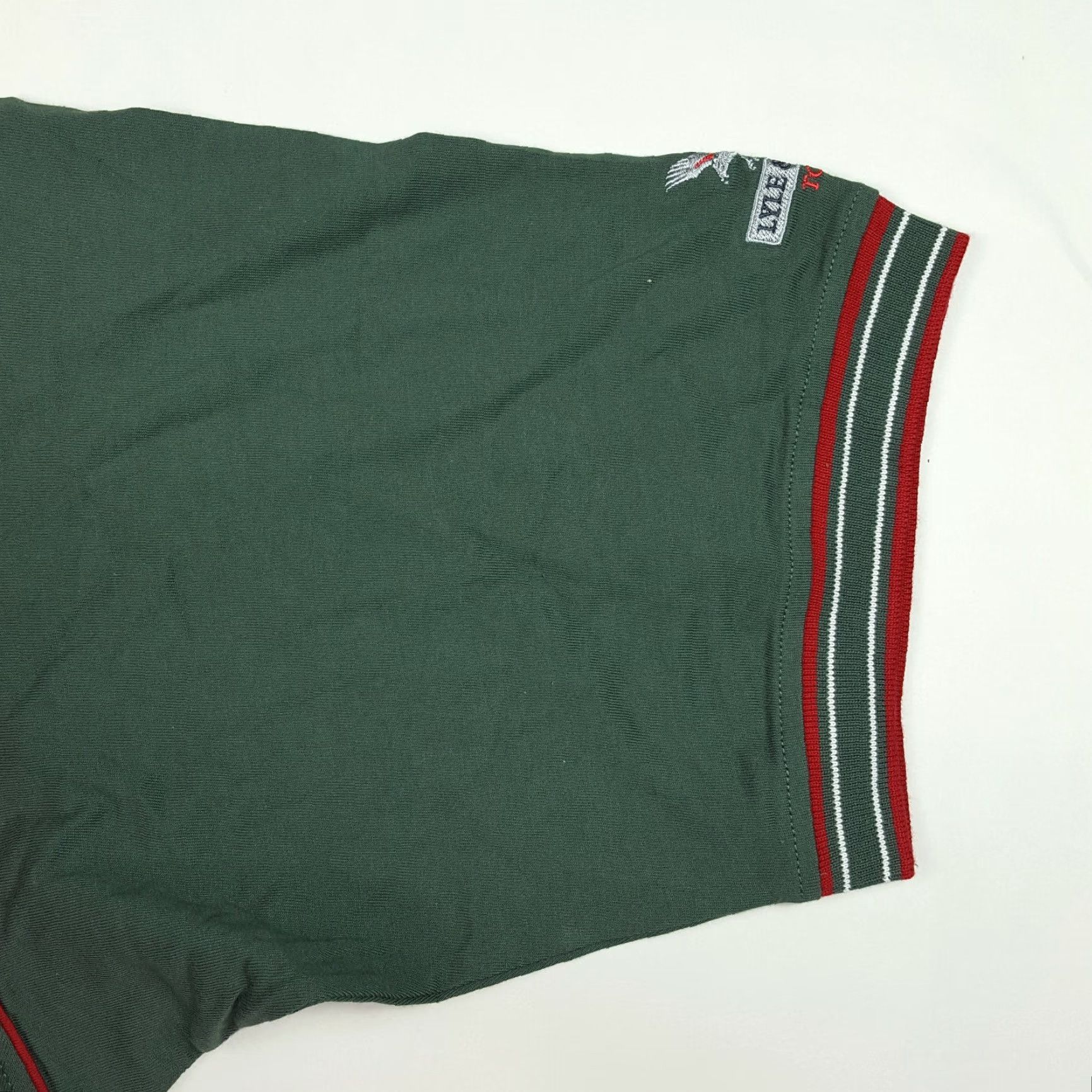 Lyle & Scott VINTAGE Lyle & Scott Golf Polo Shirt Forest Green Size L Men Regular Short Sleeve Collared Button - Knit Cotton All Seasons Logo Embroidered Size US L / EU 52-54 / 3 - 3 Thumbnail