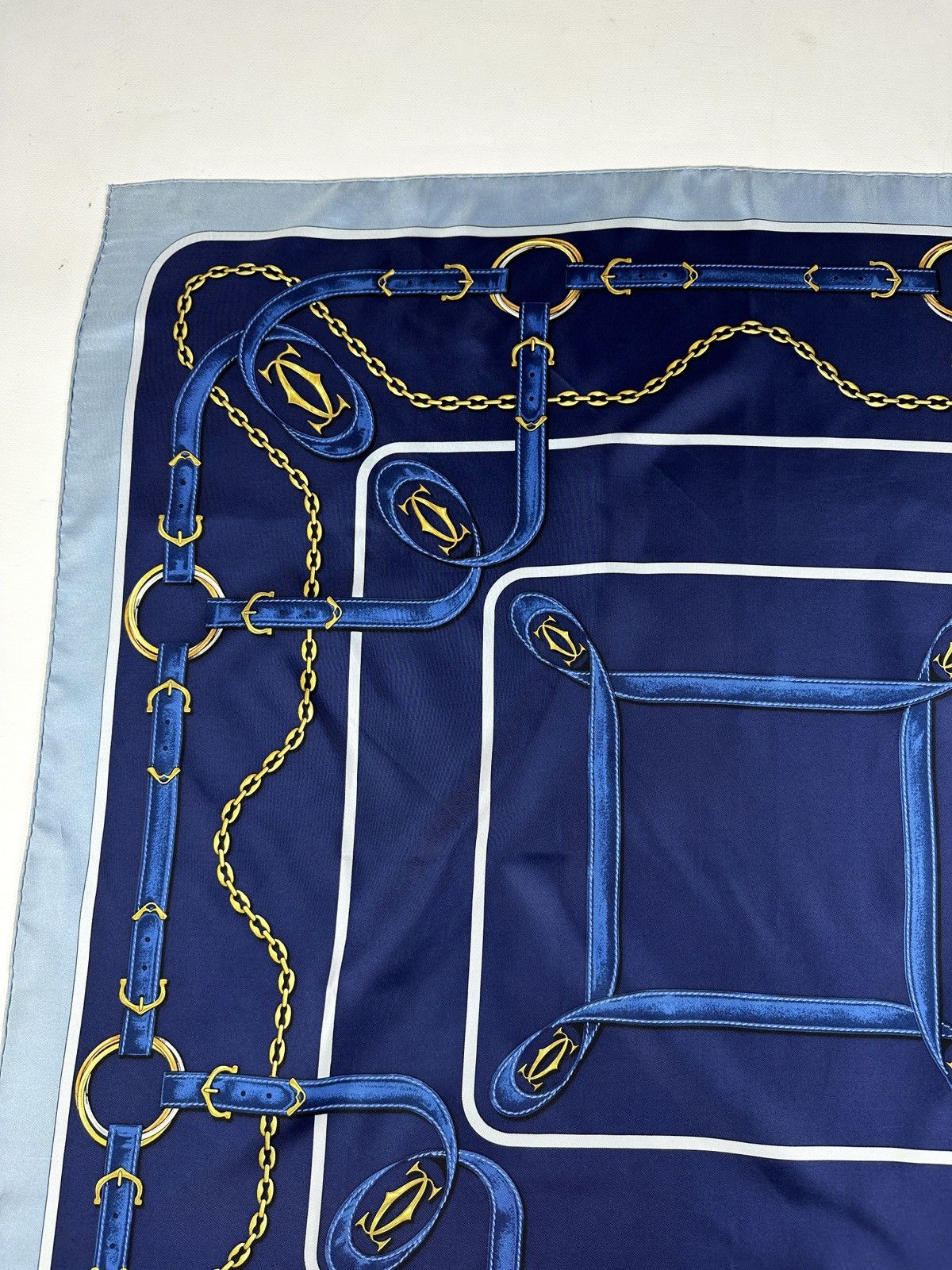 Cartier Vintage Must De Cartier Silk Scarf Size ONE SIZE - 6 Thumbnail