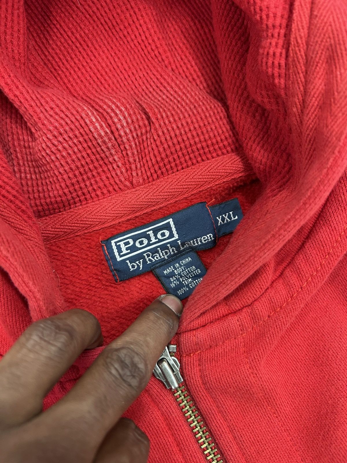 Polo Ralph Lauren Polo Ralph Lauren zip up hoodie red Size US XXL / EU 58 / 5 - 4 Thumbnail