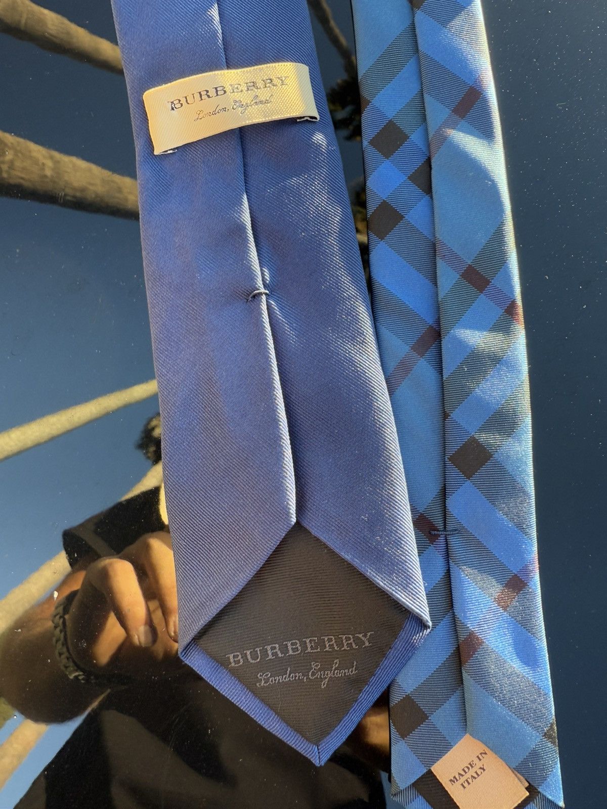 Burberry × Vintage Burberry Tie Made In Italy Size ONE SIZE - 2 Thumbnail