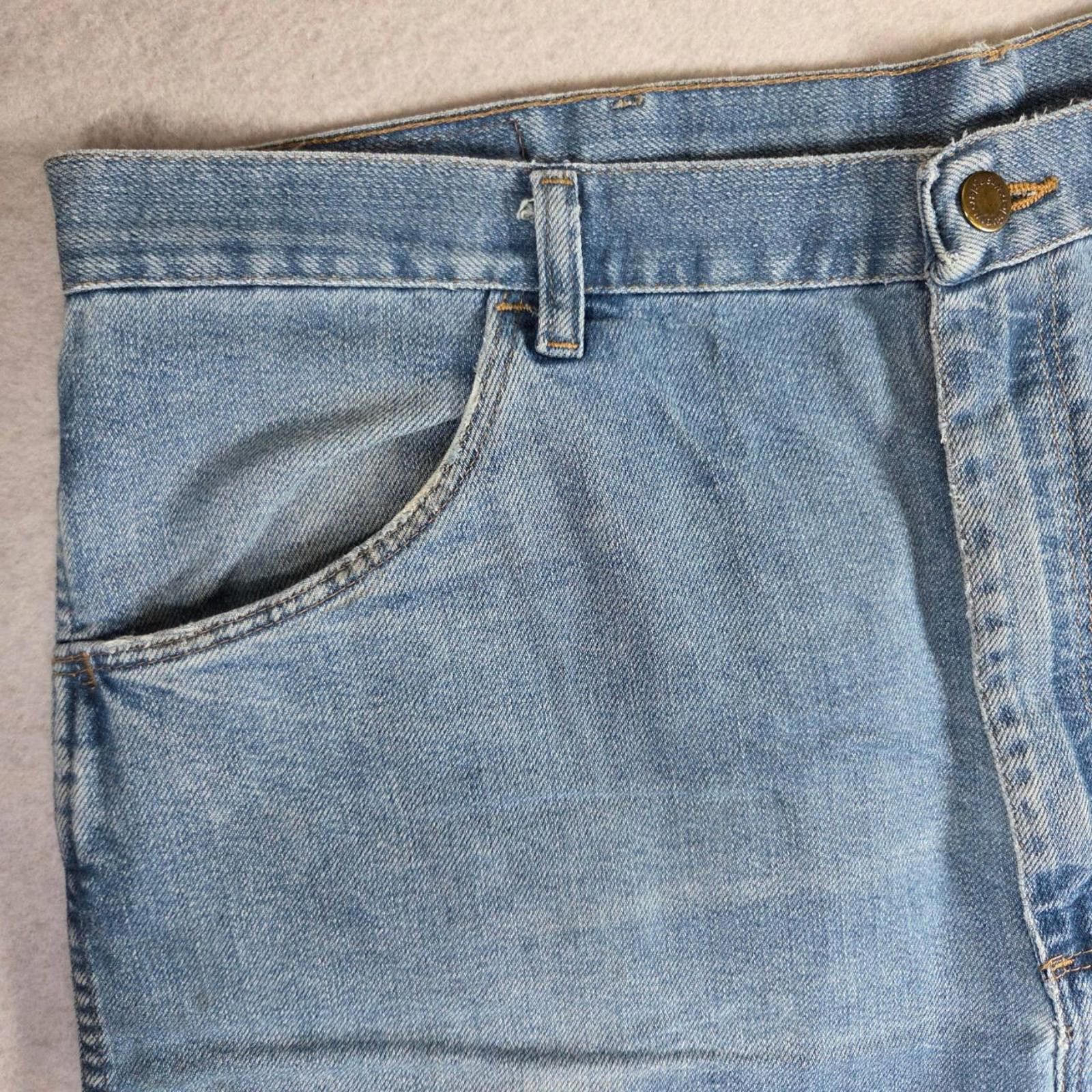 Wrangler Wrangler Mens Jeans 40x32 Light Blue Regular Fit Faded Wash Size US 40 / EU 56 - 10 Thumbnail