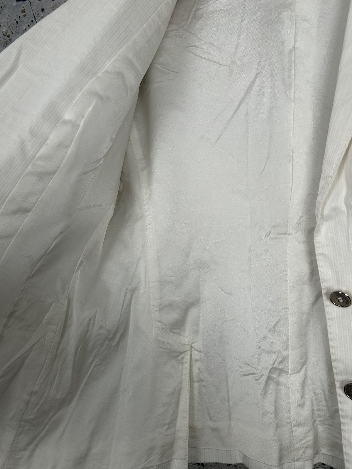 Dolce & Gabbana Vintage Dolce & Gabbana White Blazer Designer 90s Size XXL / US 16-18 / IT 52-54 - 5 Thumbnail