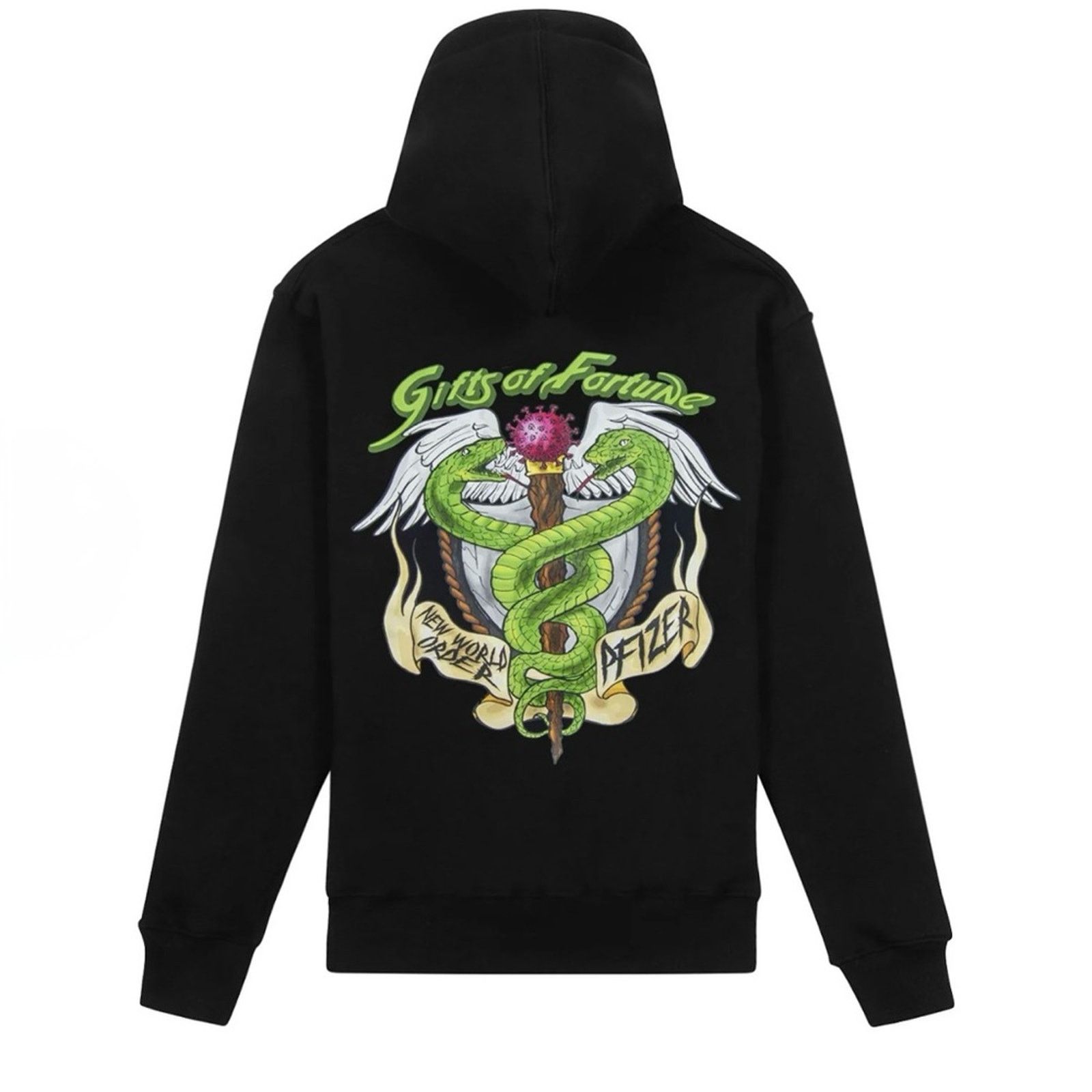 Other Gifts Of Fortune Men’s Black Poison Hoodie. Size Large Size US L / EU 52-54 / 3 - 1 Thumbnail