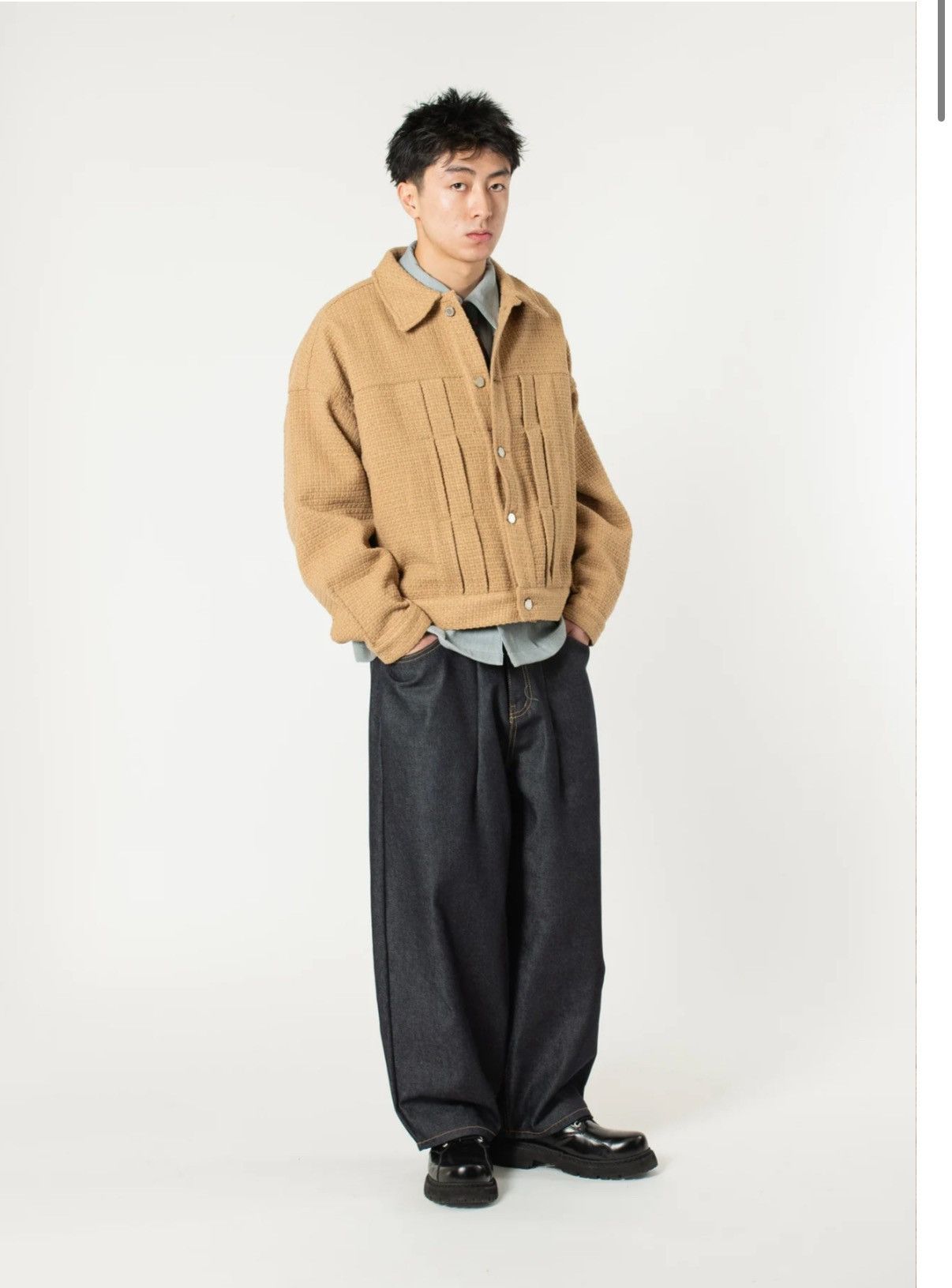Other Estudio Niksen Pleated Boxy Jacket Size S / US 4 / IT 40 - 3 Thumbnail