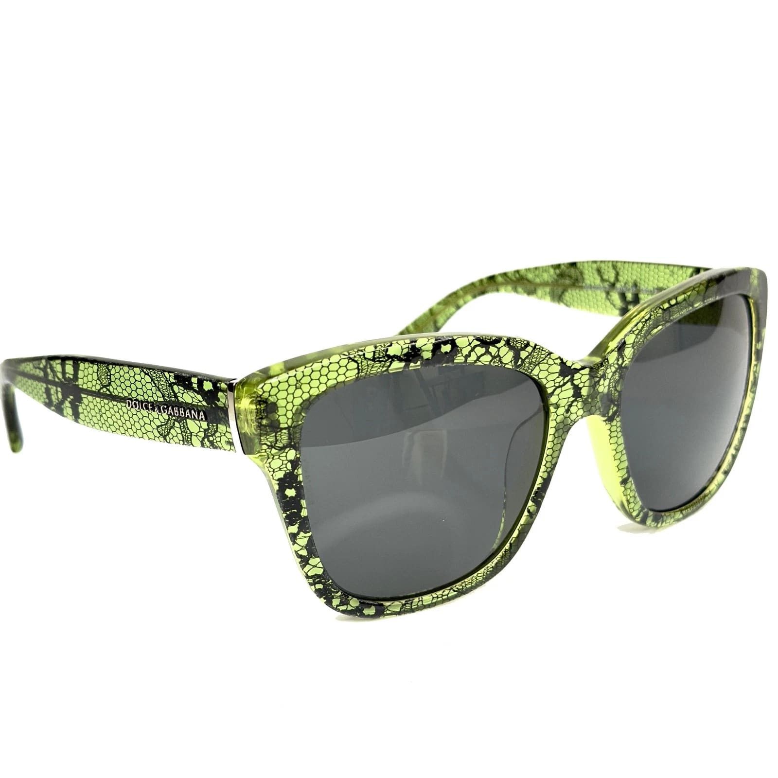Dolce & Gabbana Dolce & Gabbana DG4226 4226 CHANTILLY LACE Green Sunglasses Size ONE SIZE - 6 Thumbnail