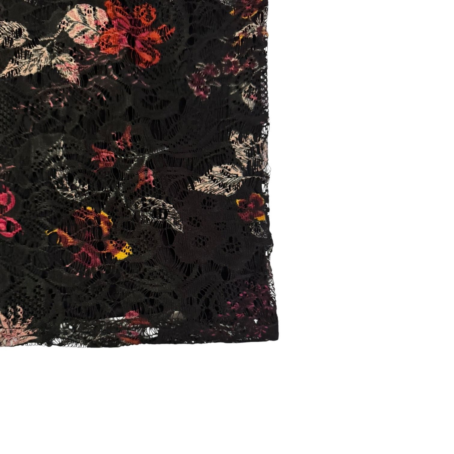 Other Unbranded Women’s Lacy Black Top w/Floral Pattern – Medium Size M / US 6-8 / IT 42-44 - 3 Thumbnail