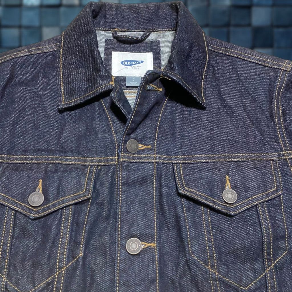Old Navy Old Navy Womens Small Jean Jacket Blue Denim Button Up Long Sleeve Trucker Size S / US 4 / IT 40 - 1 Thumbnail