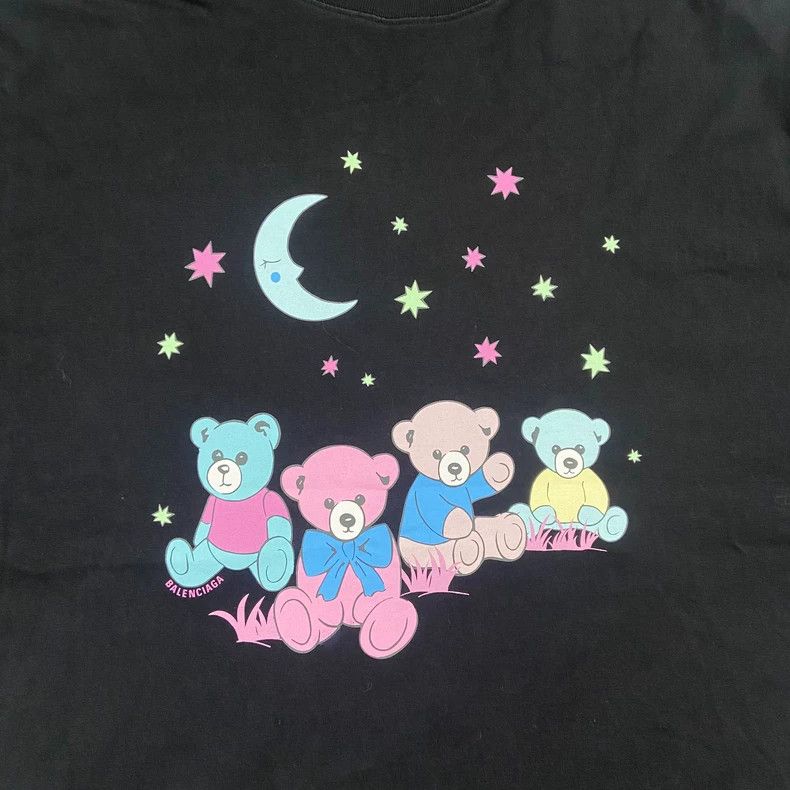 Balenciaga Balenciaga Bear printed logo short sleeve 2503-Nextarrow Size US S / EU 44-46 / 1 - 2 Thumbnail