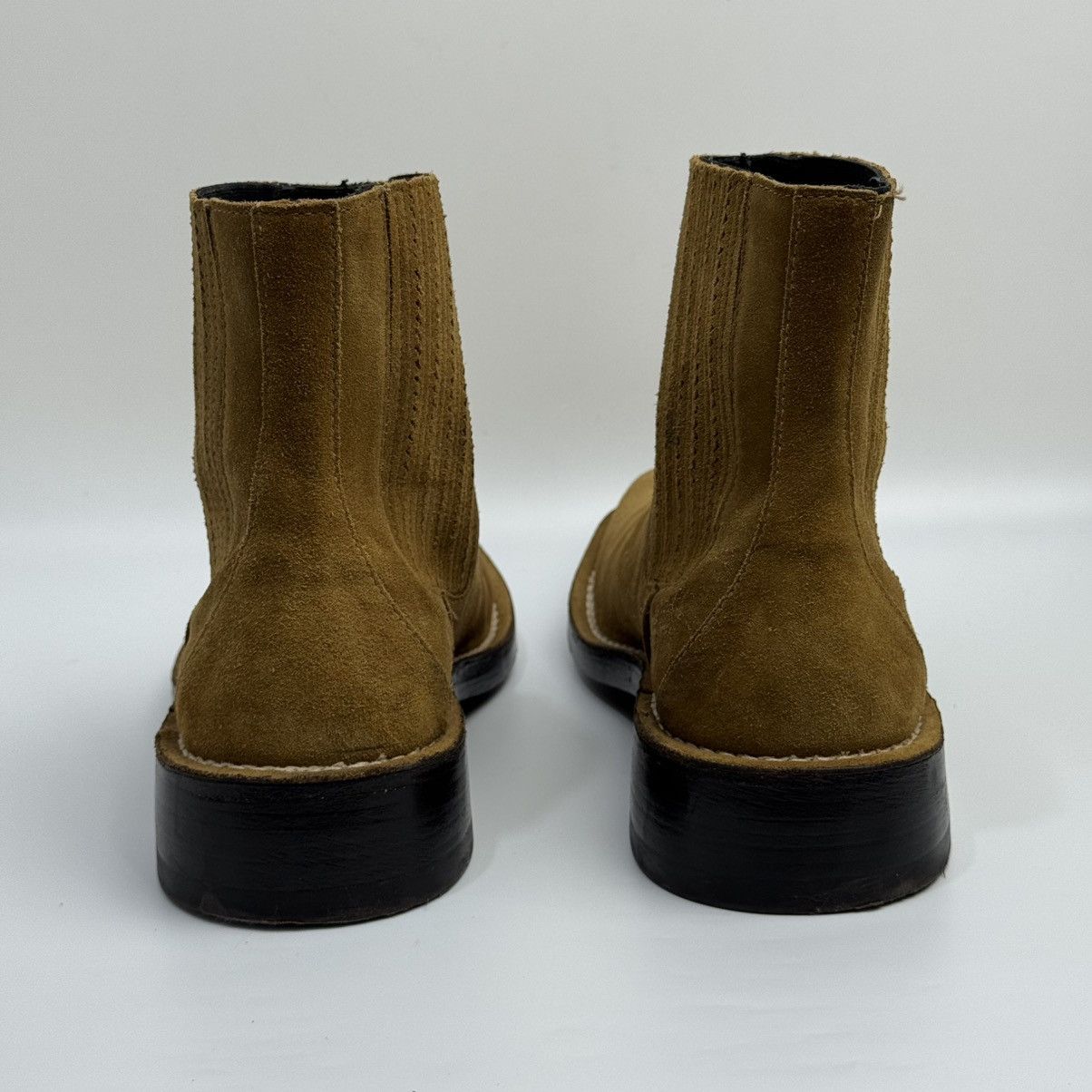 Kenzo Kenzo Kolorado Square Moc Toe Chelsea Boots - Tan Suede Size US 9 / EU 42 - 6 Thumbnail