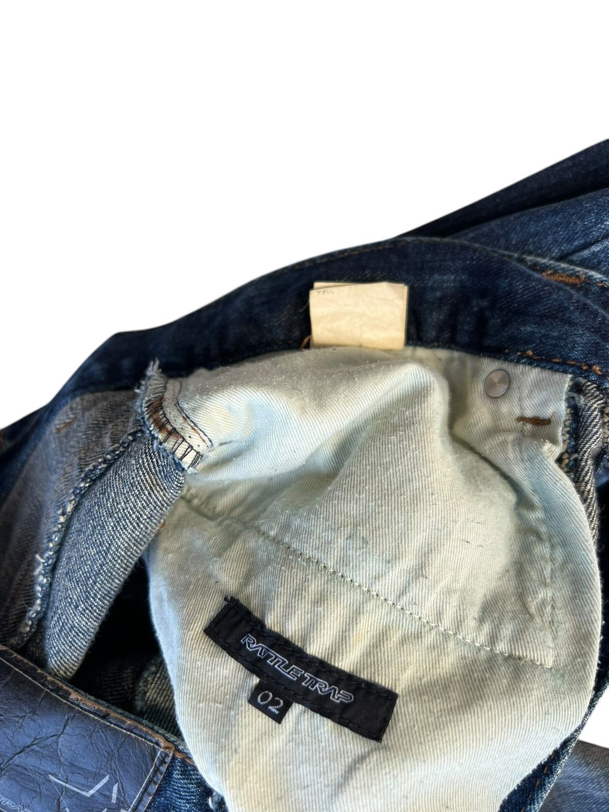 If Six Was Nine Mud Wash Rattle Trap Spider Wed Denim Bootcut Jeans Size US 31 - 22 Thumbnail