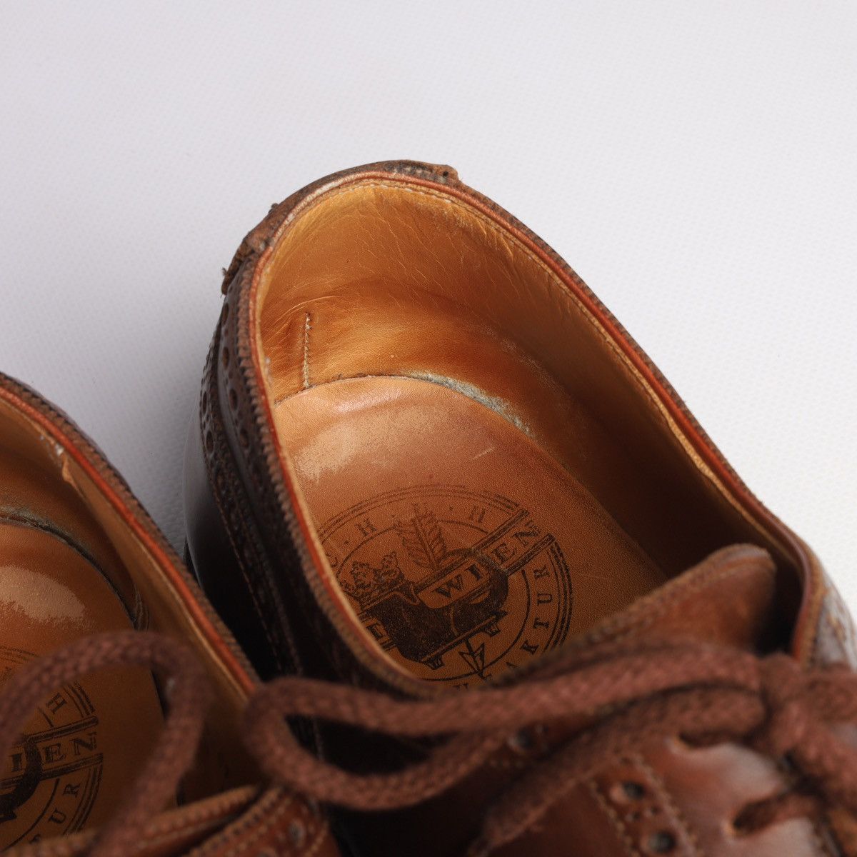 Crockett & Jones × Other UK Alt Wien by Crockett Jones Budapest Derby Leather Shoes Size US 10 / EU 43 - 11 Thumbnail