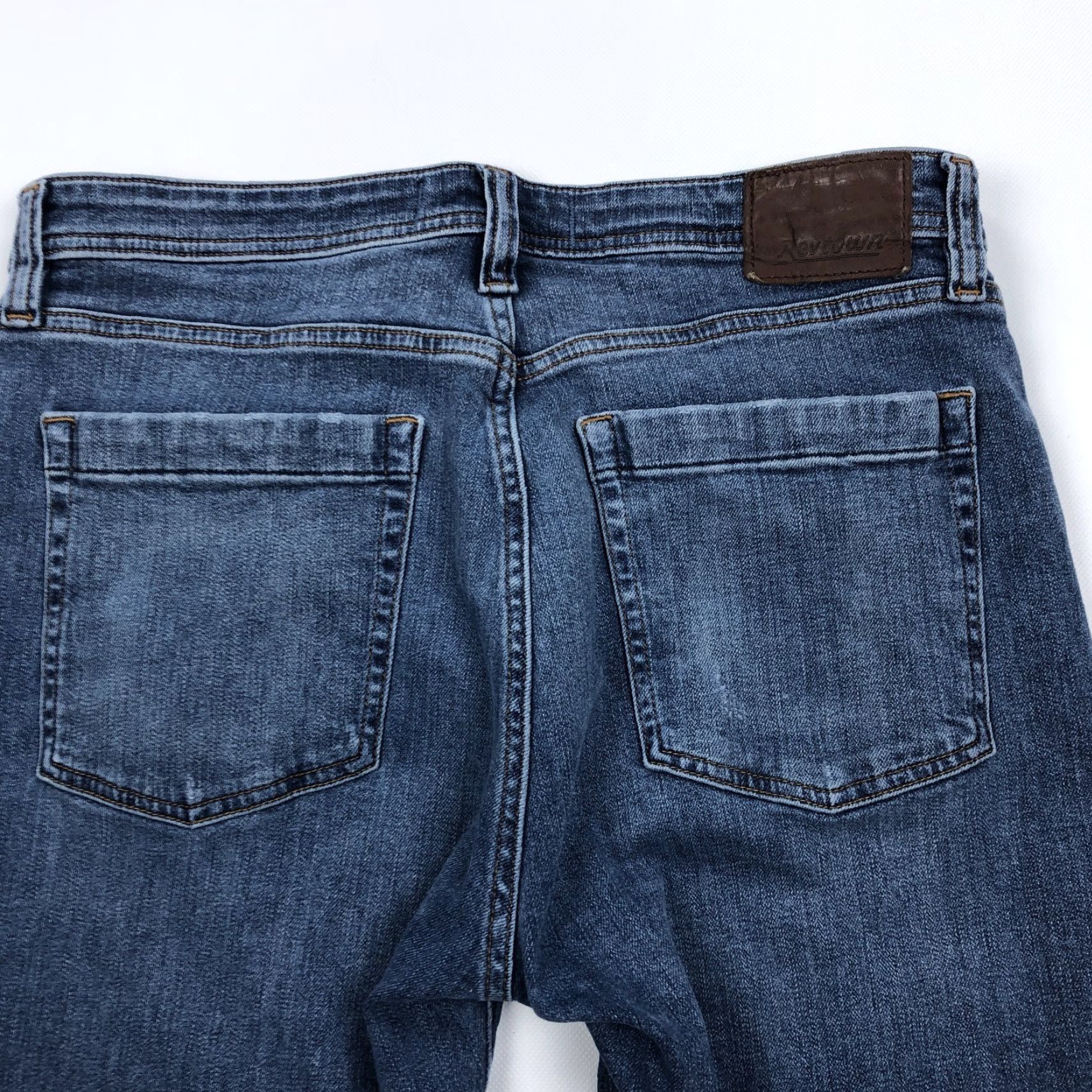 Denime Revtown Decade Denim Automatic Jeans Men 33x32 Dark Wash Straight Fit Size US 33 - 3 Thumbnail