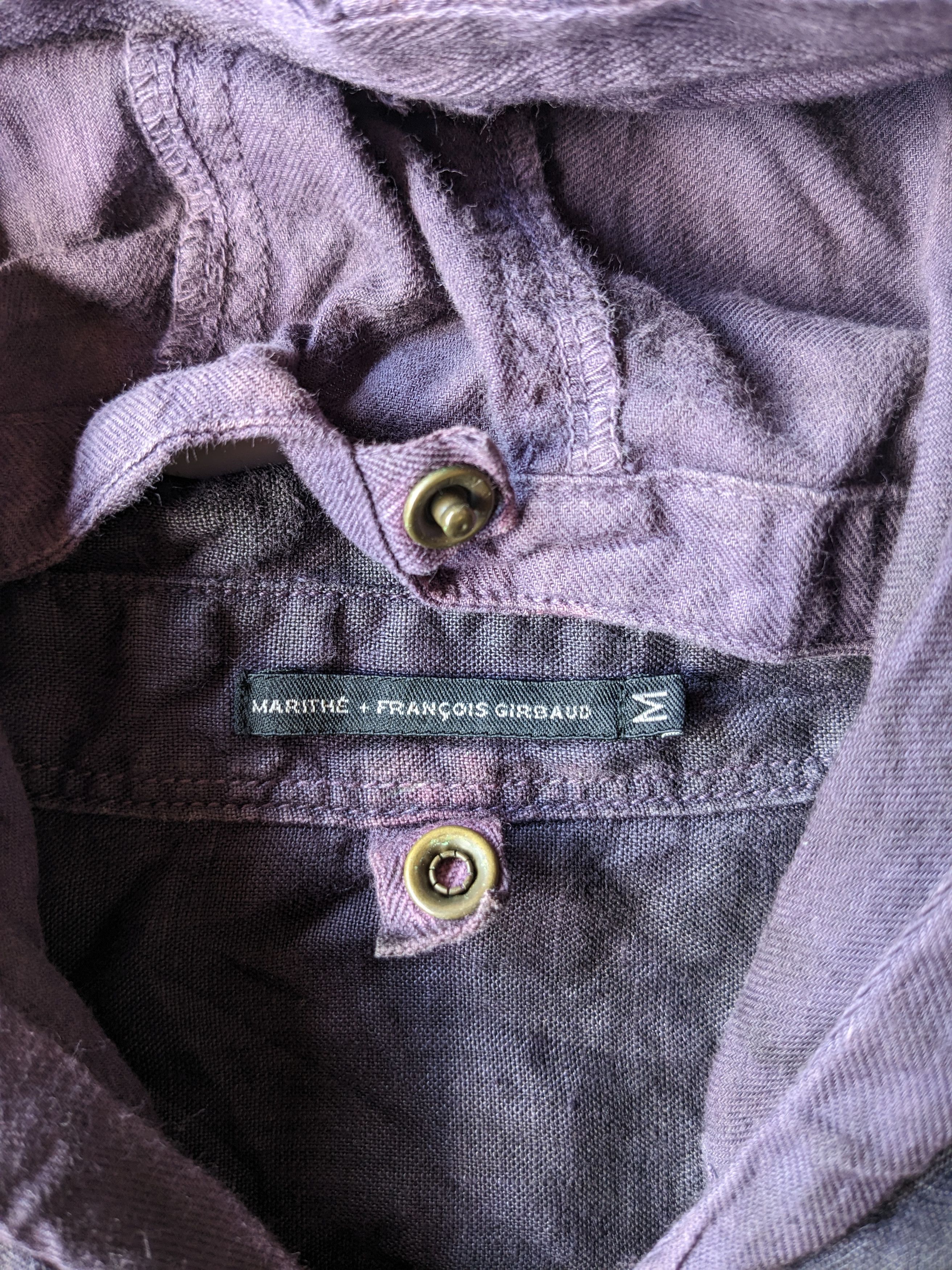 Marithe + Francois Girbaud Marithe Francois Girbaud linen hoodie punk shirt Size US M / EU 48-50 / 2 - 5 Thumbnail