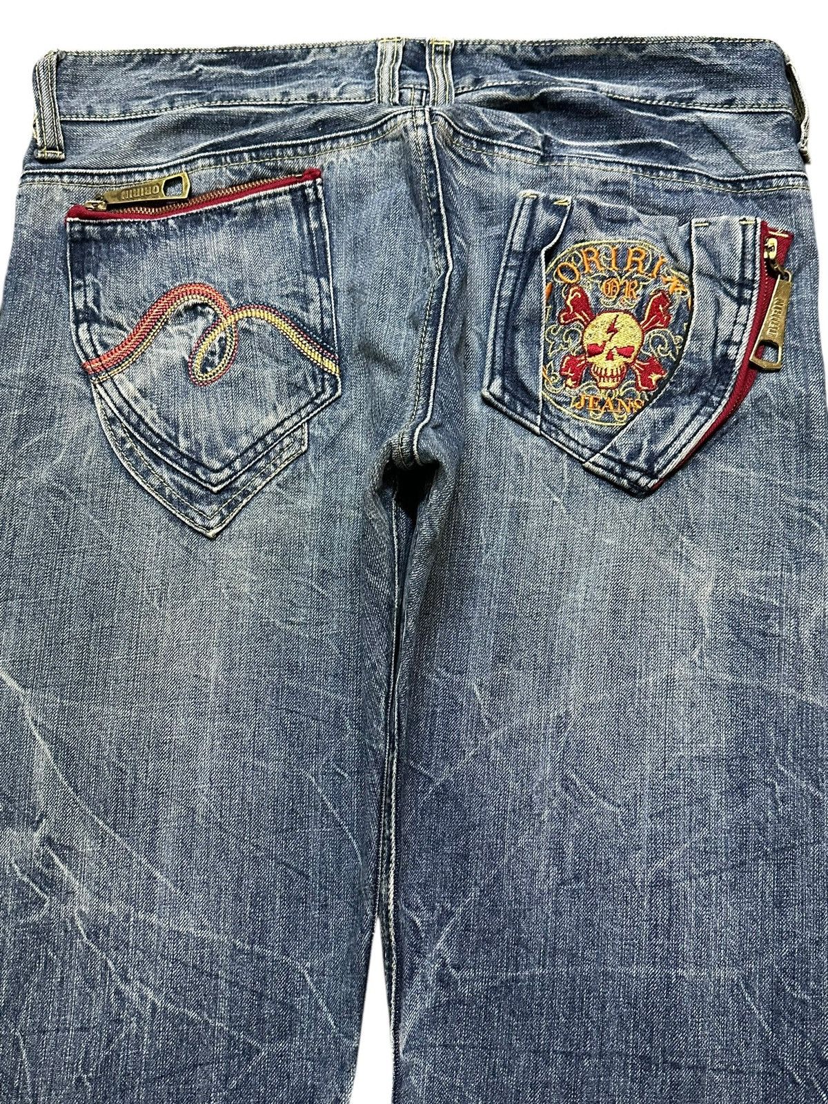 Japanese Brand Vintage Japanese Brand Blue Thunder Wash Style Loose Jeans Size US 34 / EU 50 - 5 Thumbnail