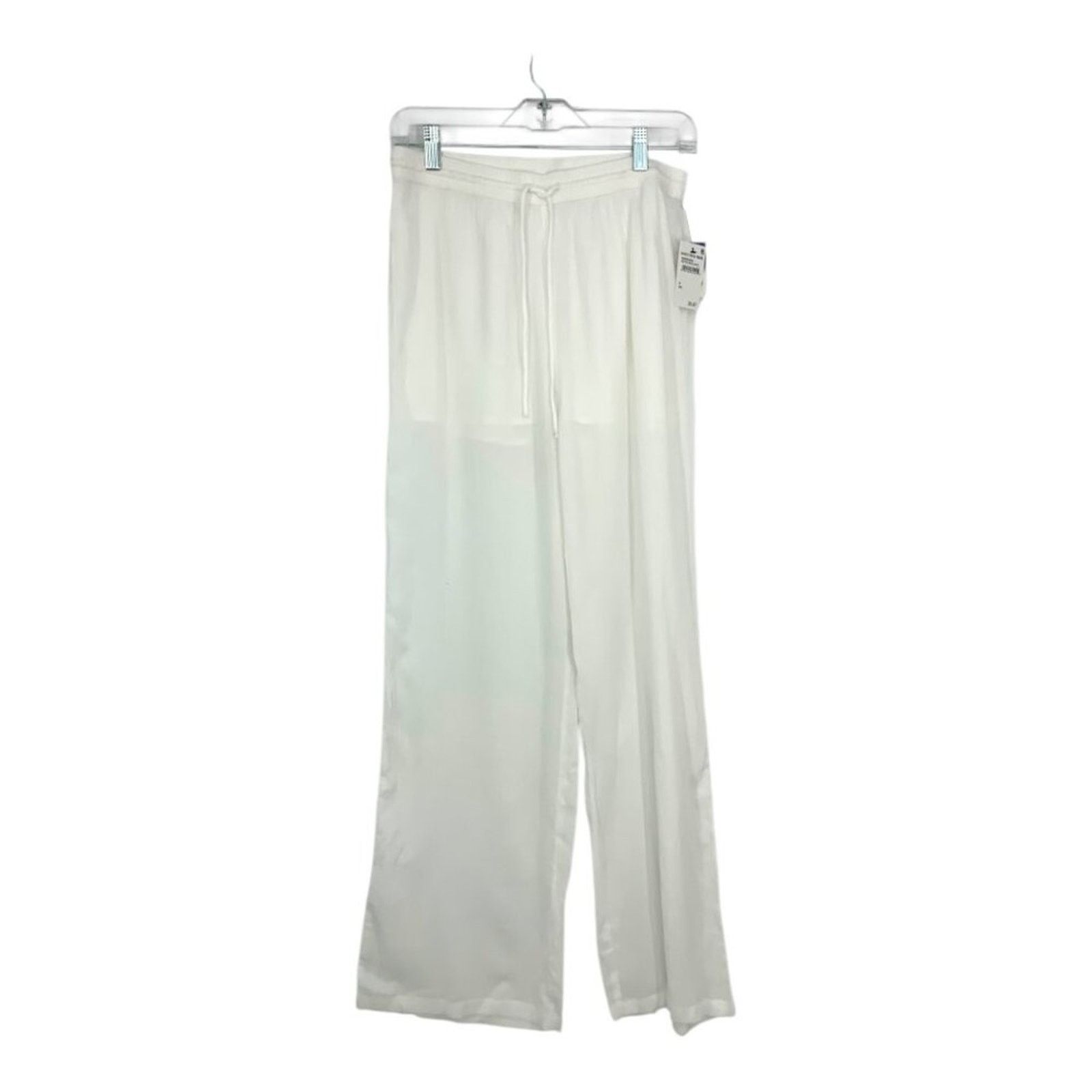 Other Abound Wide Leg Cotton Pants White Size Medium NWT $30 MSRP Size 30" / US 8 / IT 44 - 3 Thumbnail