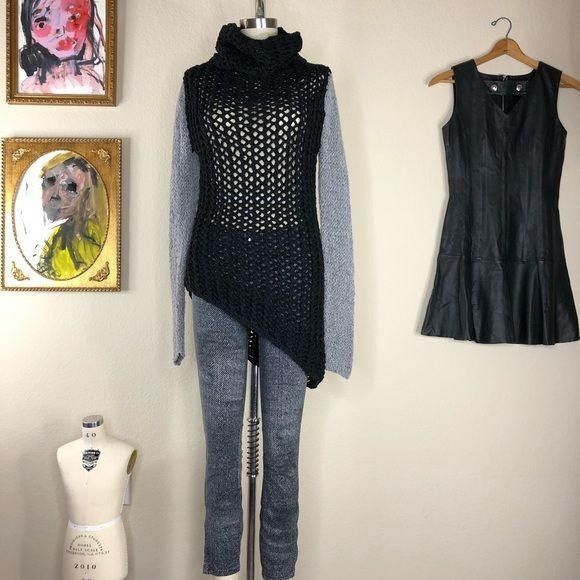 Helmut Lang Helmut Lang Tattered Tape Sweater Cowl Knit Sheer Size S / US 4 / IT 40 - 2 Thumbnail