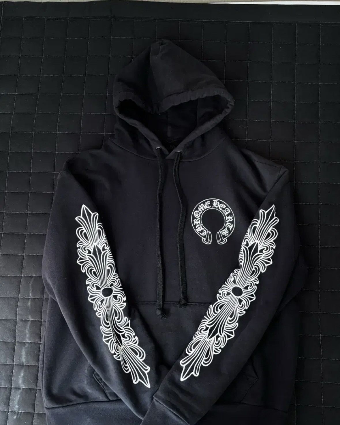 Chrome Hearts Horseshoe Floral Hoodie Blk Size US S / EU 44-46 / 1 - 1 Thumbnail