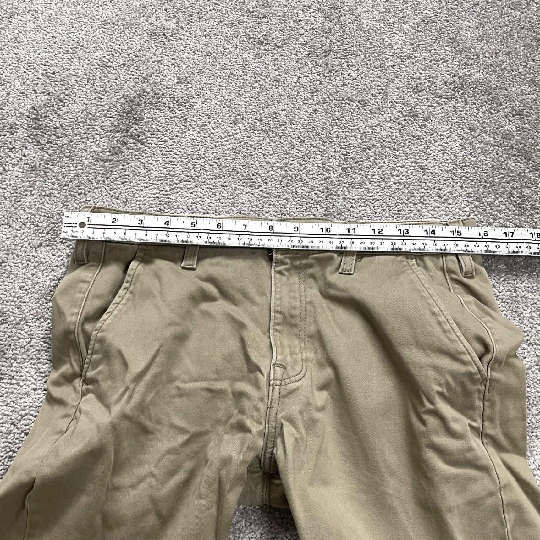Lee Lee Chino / Khaki Pants Mens 30x32 Straight Tan Cotton Adult Slacks Casual Solid Size US 30 / EU 46 - 5 Thumbnail