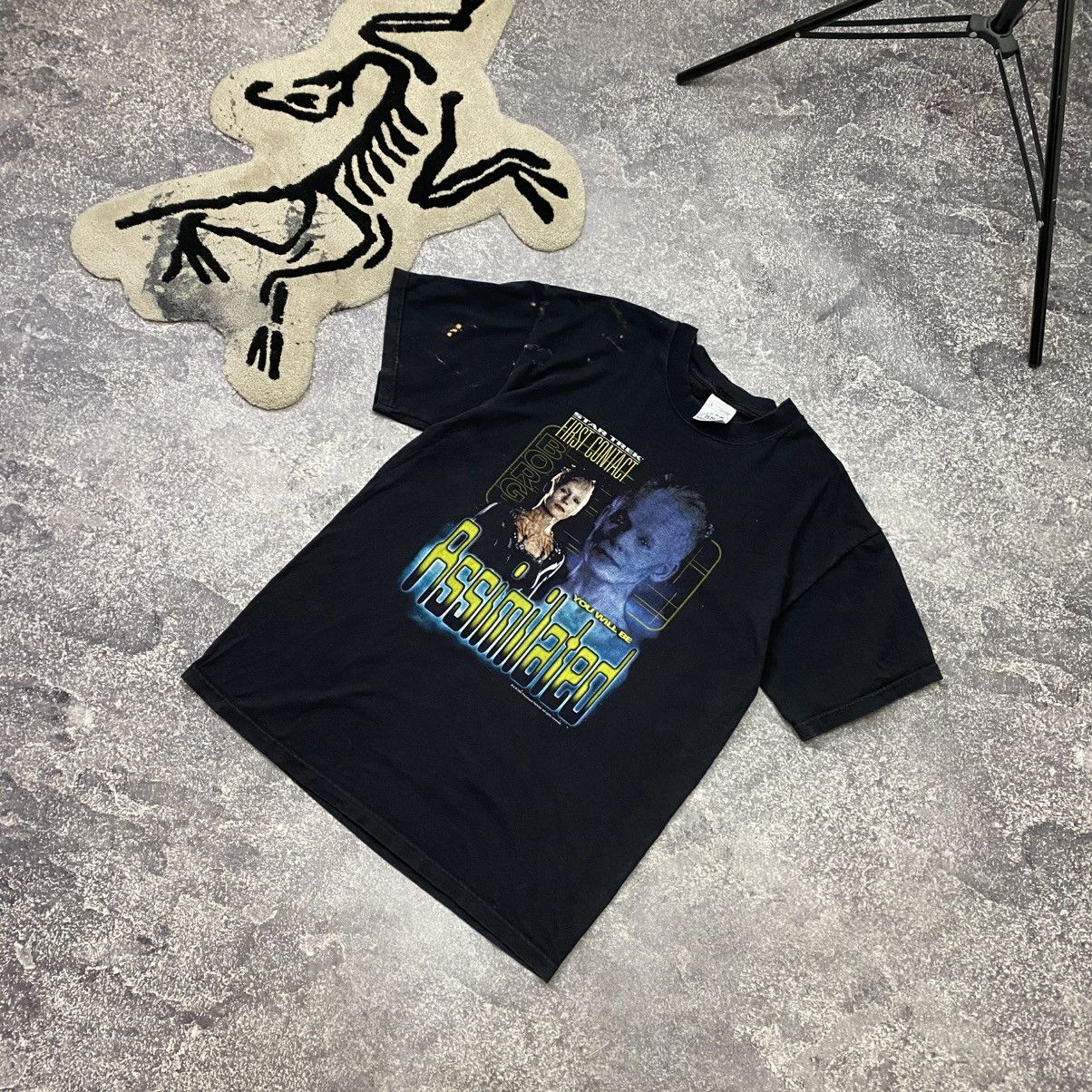 Vintage 2001 Star Trek First Contact Borg Queen Screen Stars Tee Size US L / EU 52-54 / 3 - 1 Thumbnail